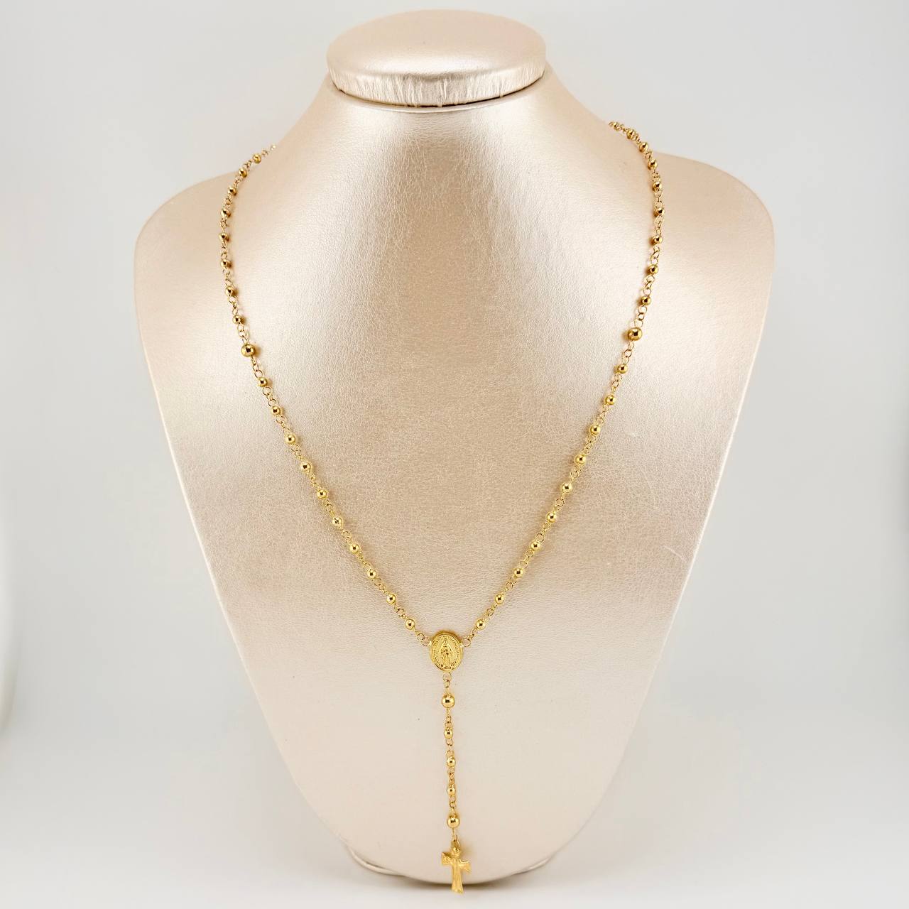 Rosario Virgen Milagrosa 6.6 g / 54.2 cm / 3 mm Oro Amarillo 18K - Image 6