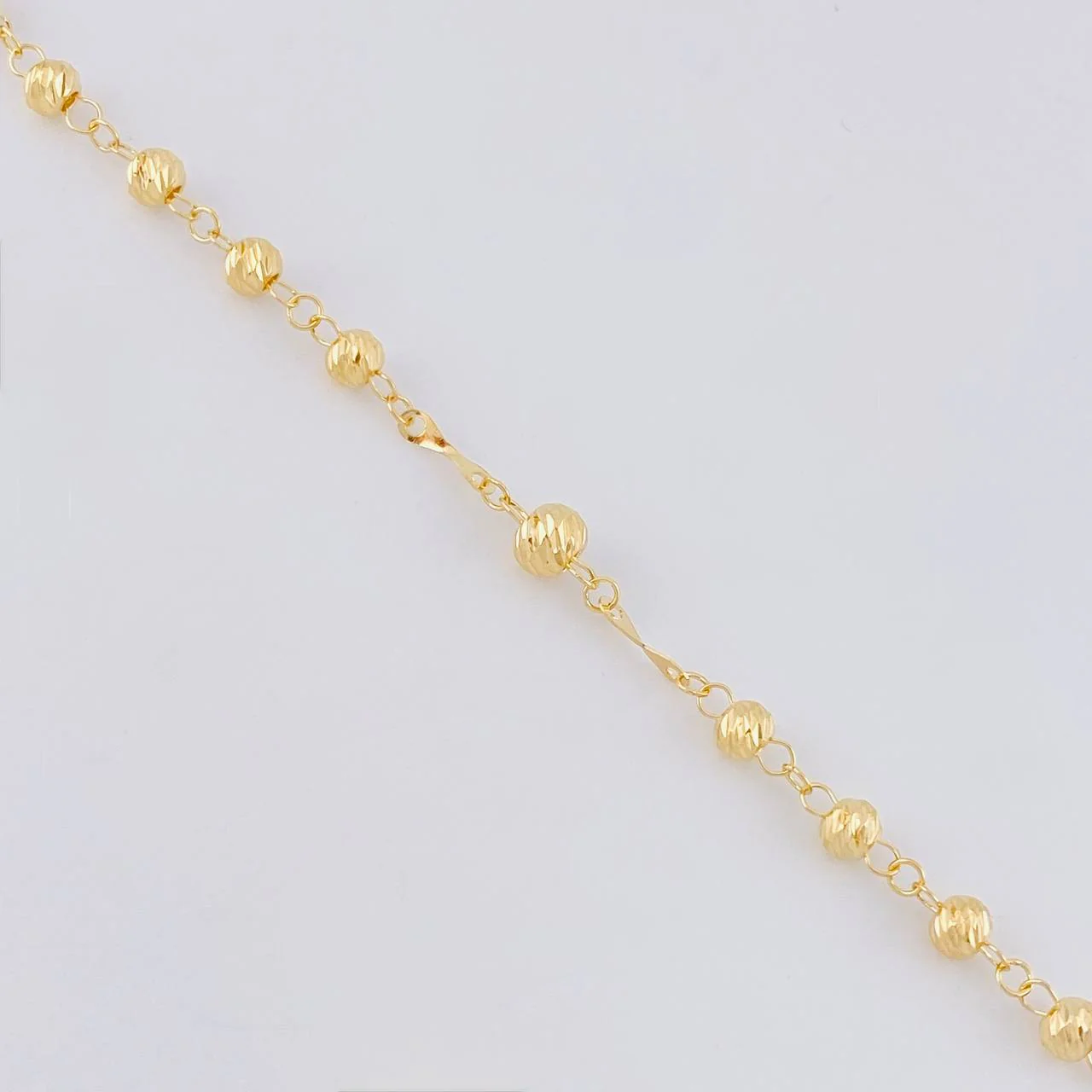 Rosario Virgen milagrosa 9.7g / 57.8cm / 4mm Oro Amarillo 18K - Image 2