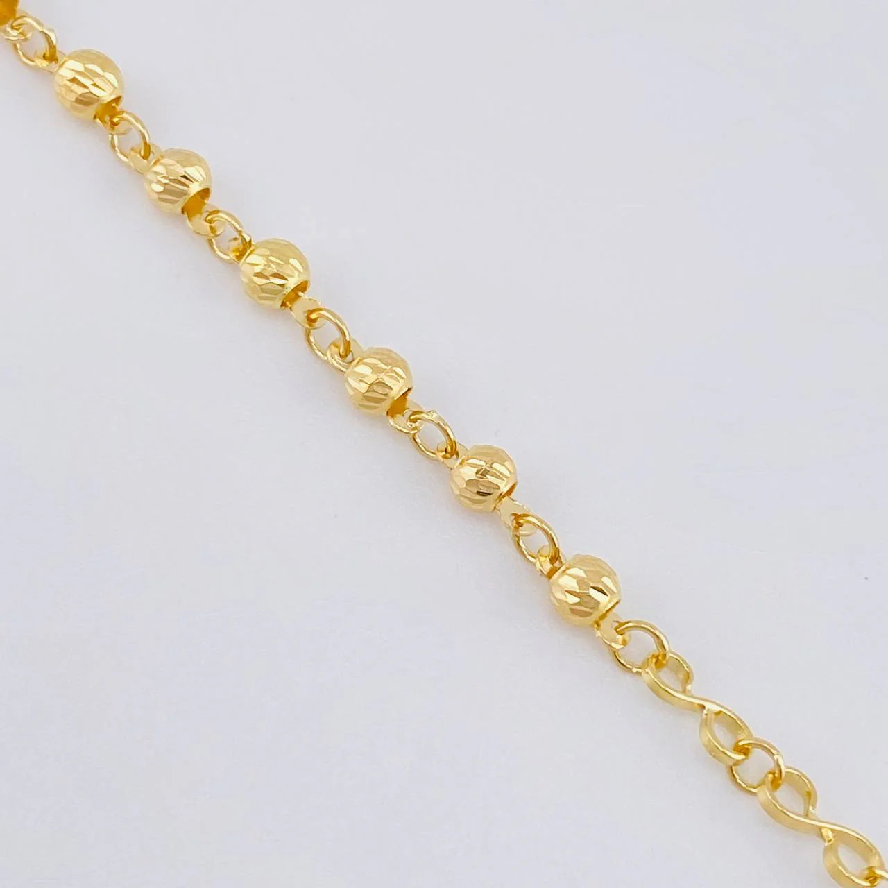 Rosario Virgen Milagrosa Diamantado 7.05 g / 47.5 cm / 3 mm - 4 mm Oro Amarillo 18K - Image 8