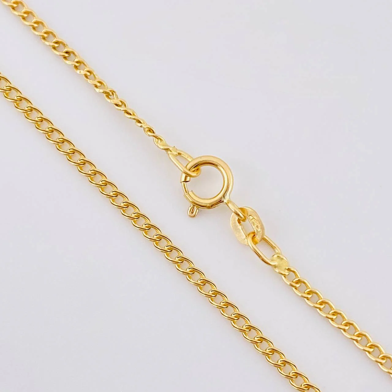 Set Cadena Cubana + Dije Infinito / 1.65gr / 45.3 cm Oro Amarillo 18K - Image 3