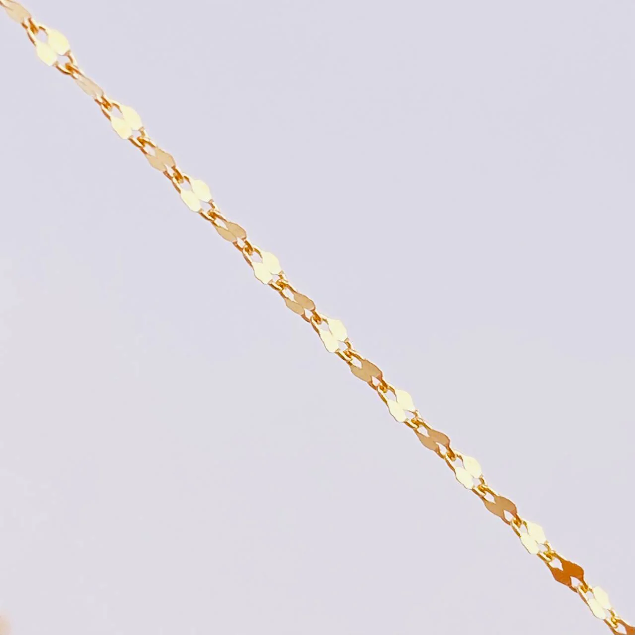 Set Cadena Flor Espejo + Dije Cruz Lisa / 1.05gr / 45 cm Oro Amarillo 18K - Image 5