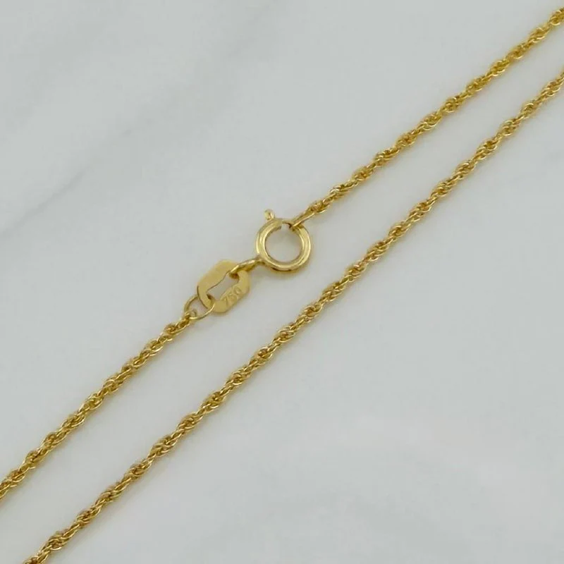 Set Cadena Lazo + Dije Cruz / 1,2 gr / 45 cm Oro Amarillo 18K - Image 4