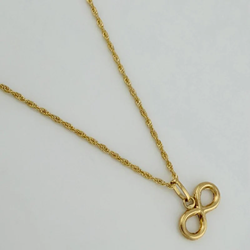 Set Cadena Lazo + Dije Infinito / 1,35 gr / 46 cm Oro Amarillo 18K - Image 3