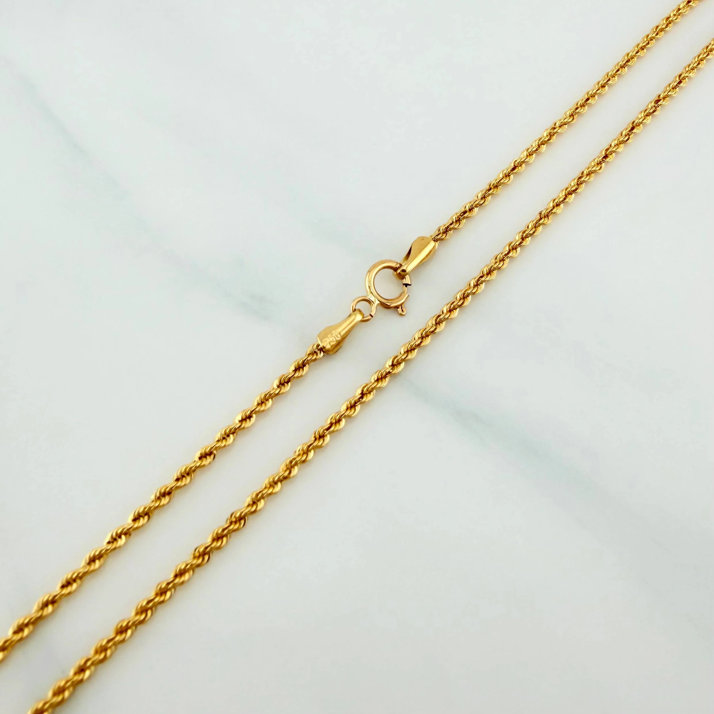 Set Cadena Lazo + Dije One Dolar / 2,8gr / 60.2 cm Oro Amarillo 18K - Image 4