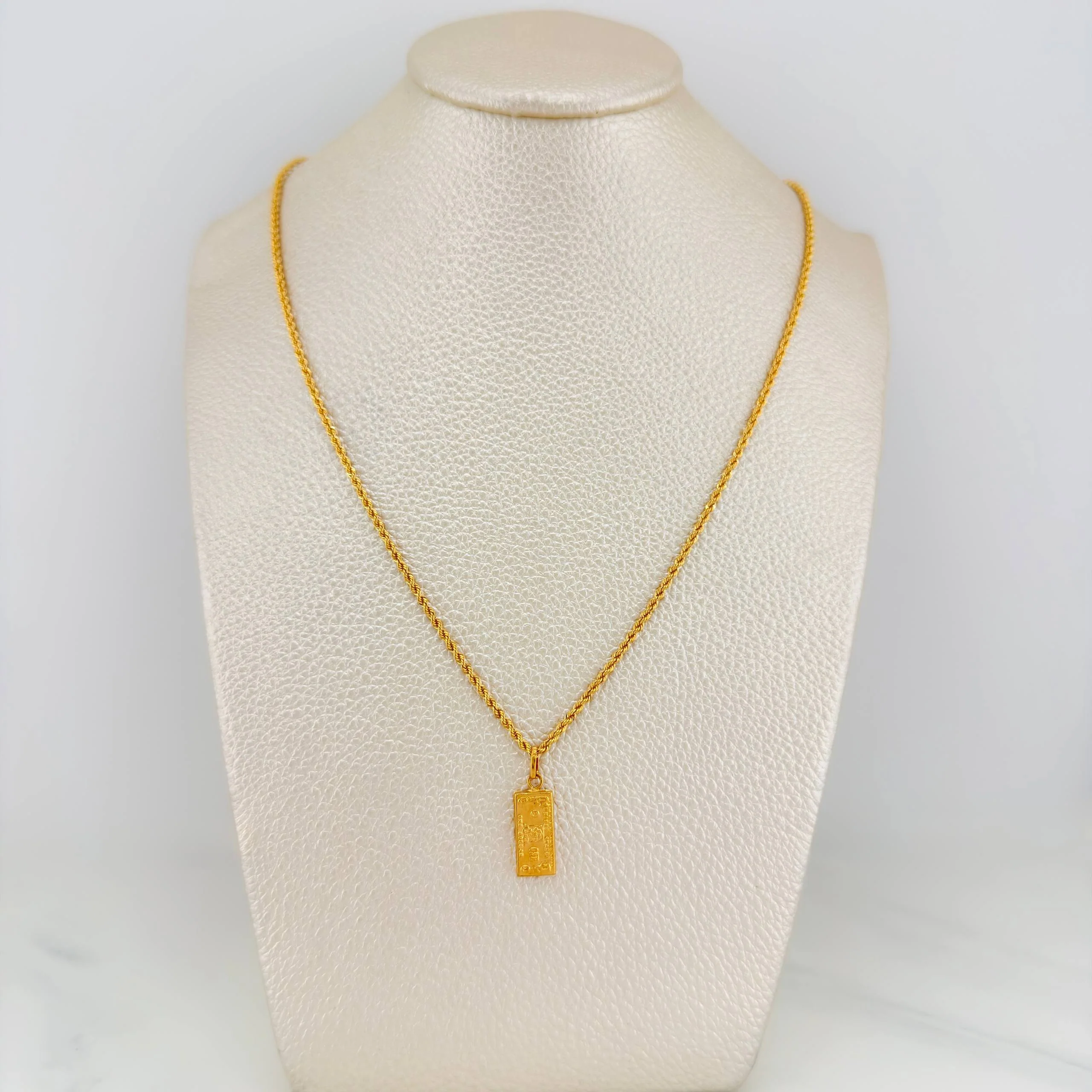 Set Cadena Lazo + Dije One Dolar / 3.55gr / 60.4 cm Oro Amarillo 18K - Image 6