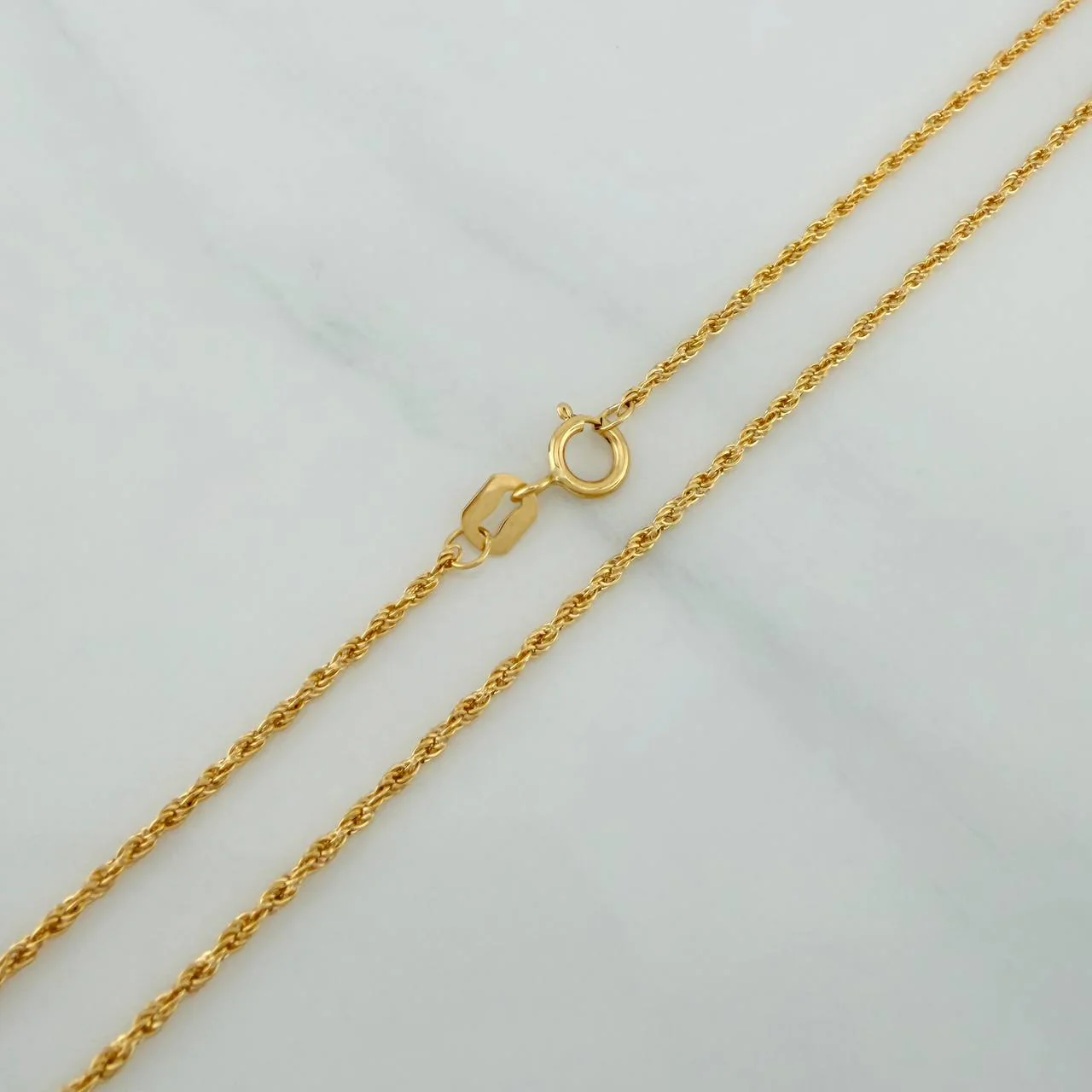 Set Cadena Lazo + Dije Oso / 1,2gr / 45.2 cm Oro Amarillo 18K - Image 4