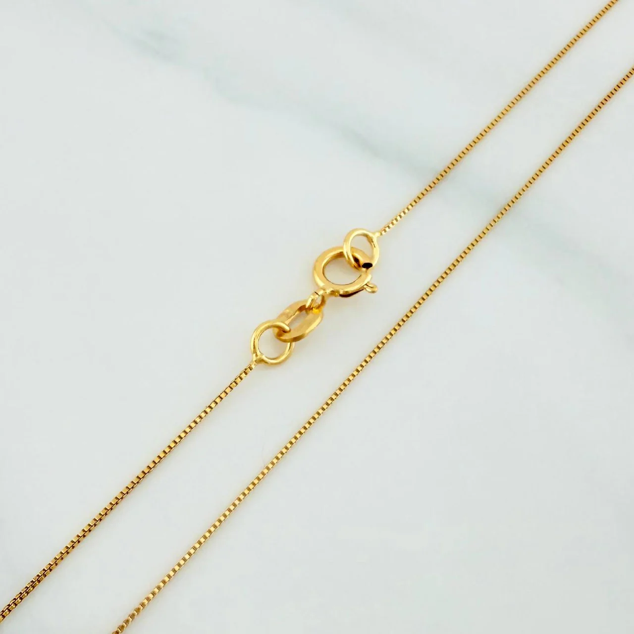 Set Cadena Veneciana + Dije Angel De La Guarda / 1,1gr / 45 cm Oro Amarillo 18K - Image 4