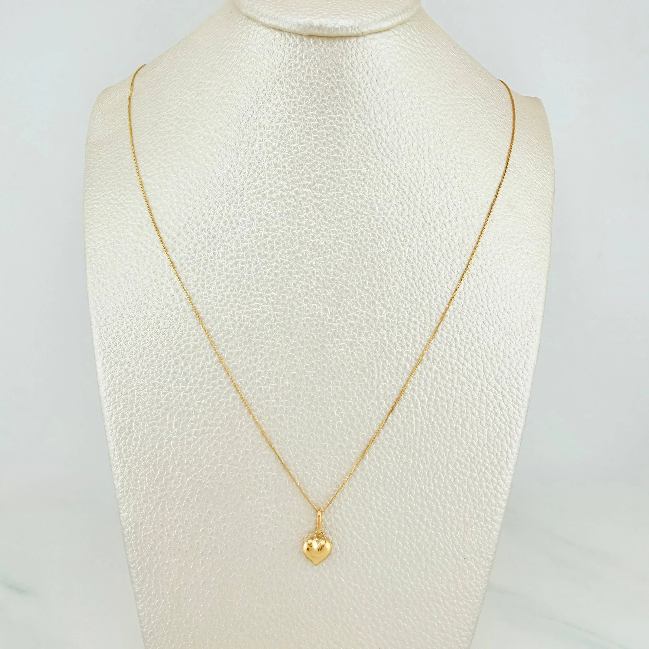 Set Cadena Veneciana + Dije Corazon / 1,15gr / 45 cm Oro Amarillo 18K - Image 6