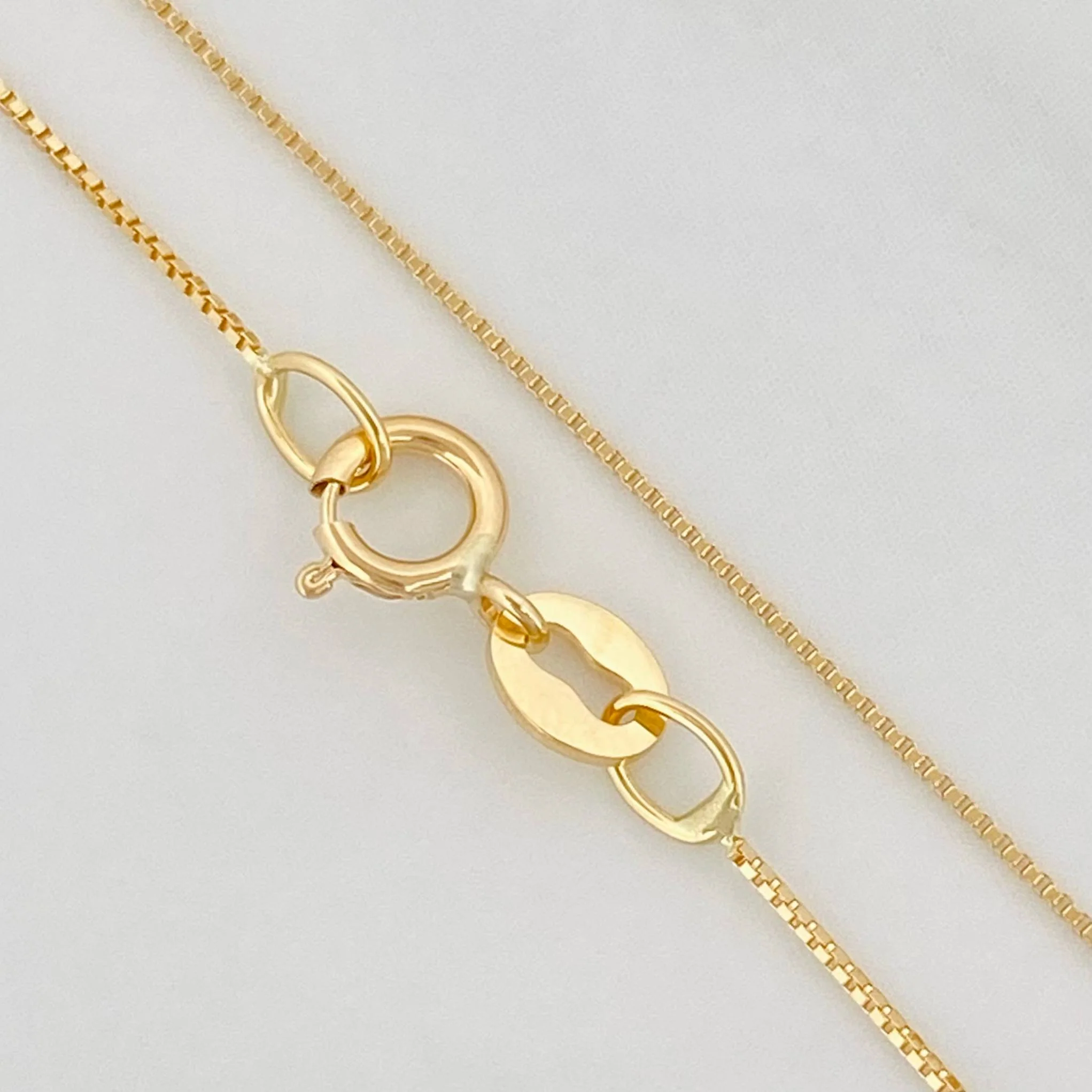 Set Cadena Veneciana + Dije Corazones esmeralda 0.4 pts / 1.25g / 40.05cm Oro Amarillo 18K - Image 4