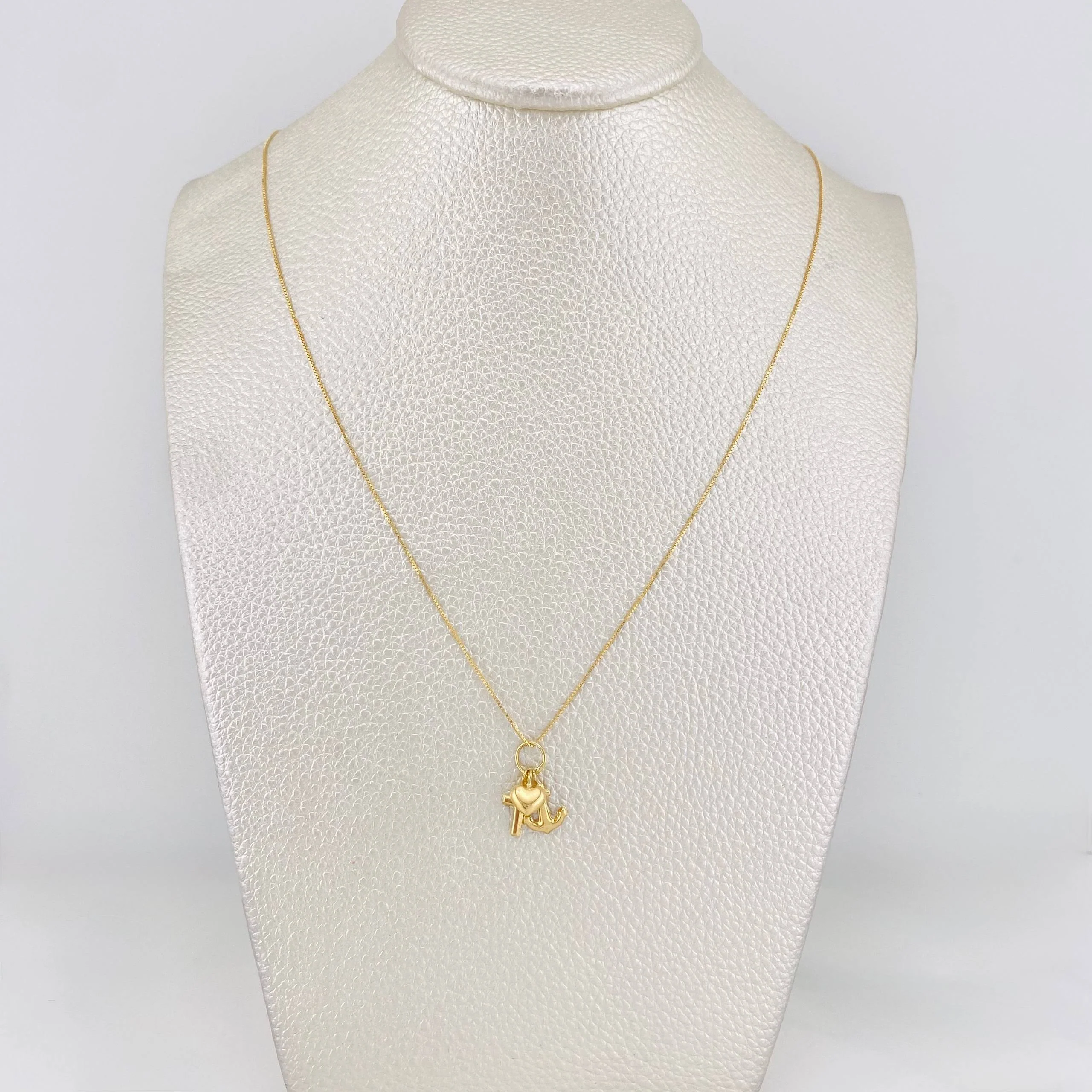 Set Cadena Veneciana + Dije Tres Gracias / 1.6 g / 45 cm Oro Amarillo 18K - Image 5