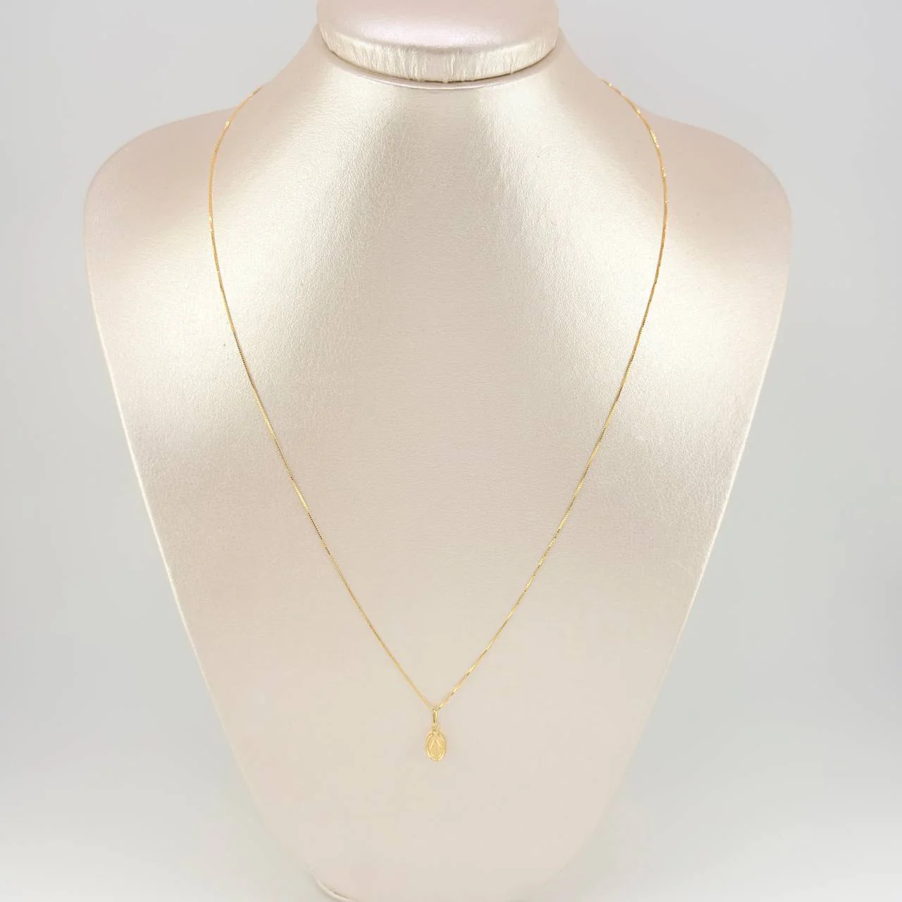 Set Cadena Veneciana + Dije Virgen Milagrosa / 1.45 g / 50 cm Oro Amarillo 18K - Image 6