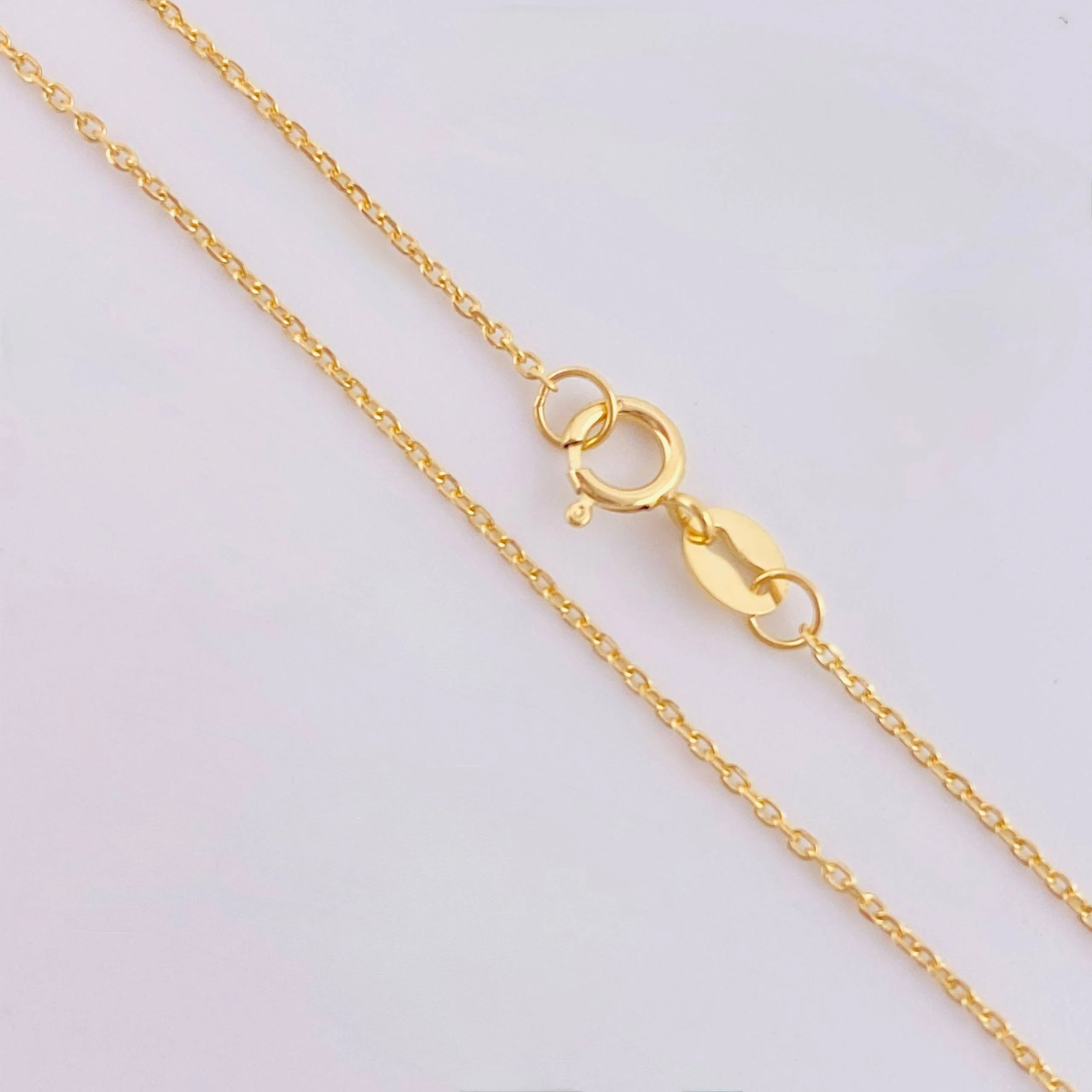 Set Cadena y Dije Aro Seguido + Dije Corazon 0.95gr / 45cm / 0.6mm Oro Amarillo 18K (Oferta) - Image 3