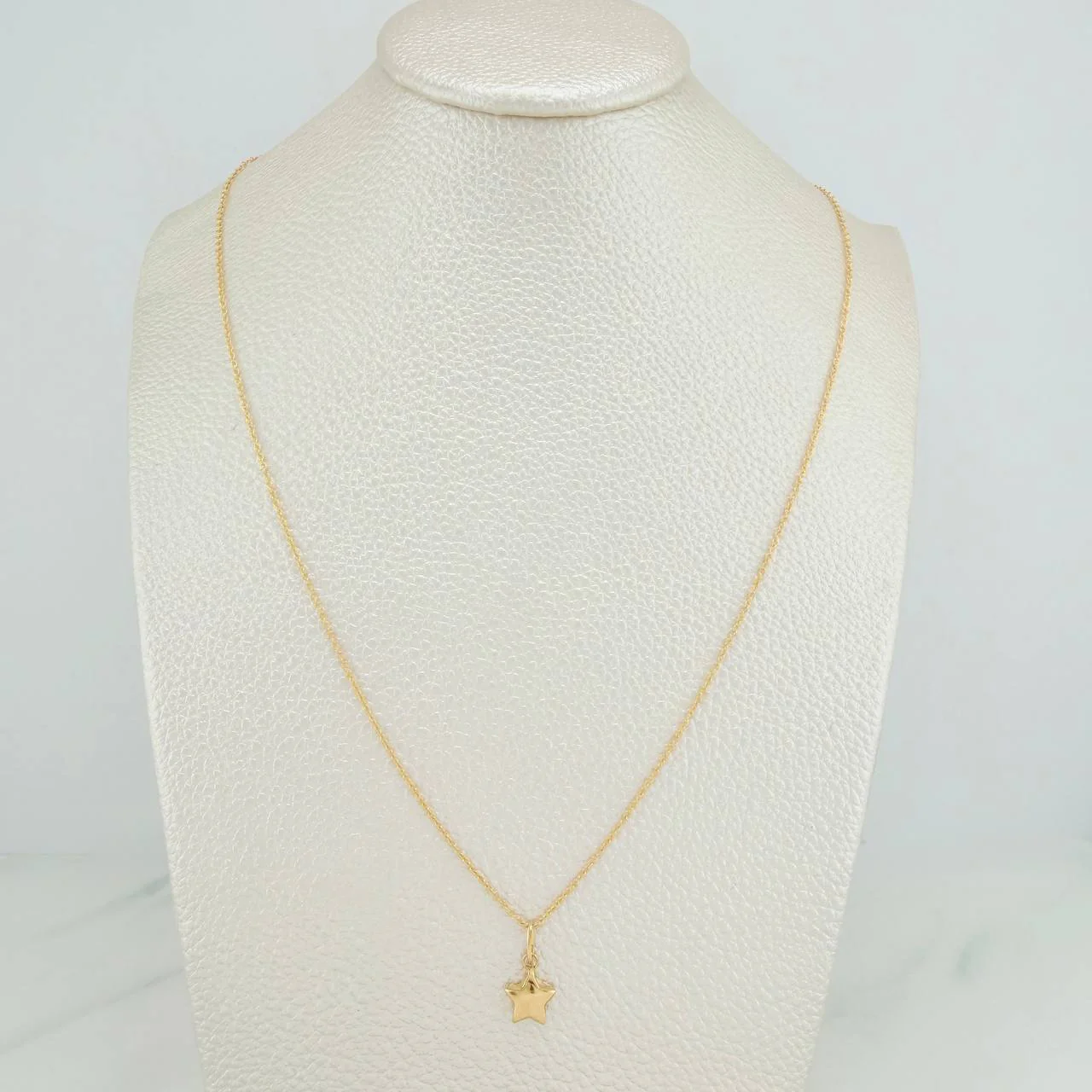 Set Cadena y Dije Aro Seguido + Estrella 1.6gr / 45.4cm / 1mm Oro Amarillo 18K (Oferta) & - Image 6