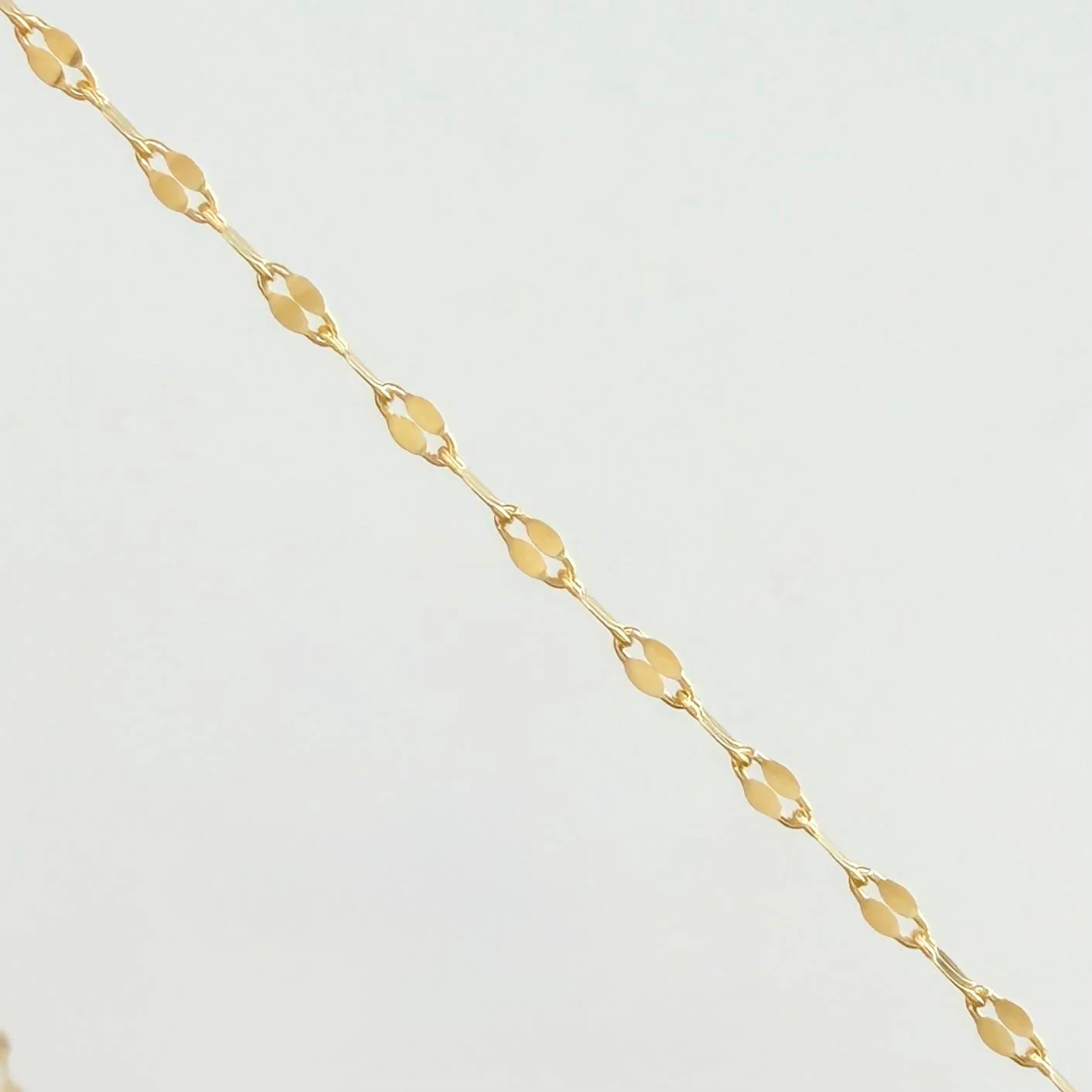 Set Cadena y Dije Flor Espejo + Cruz 1.25gr / 50cm / 1.3mm Oro Amarillo 18K (Oferta) - Image 4