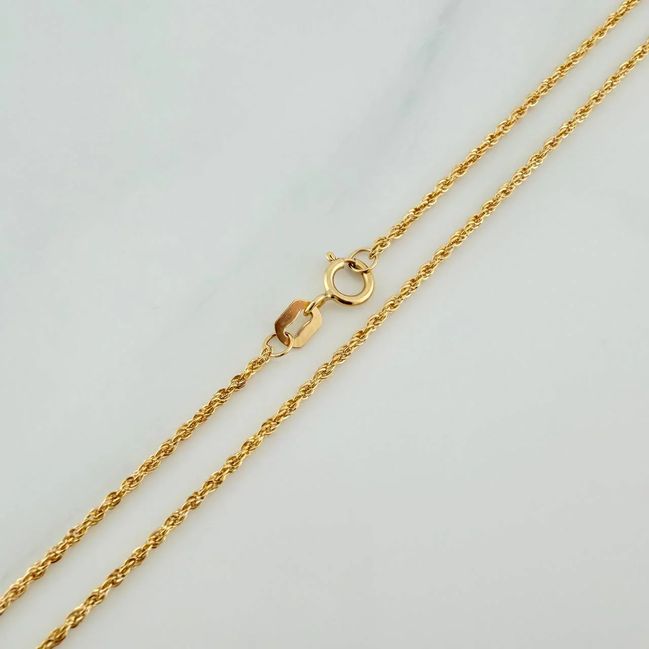 Set Cadena y Dije Lazo + Corazon 1.1gr / 40cm / 1.24mm Oro Amarillo 18K (Oferta) & - Image 4