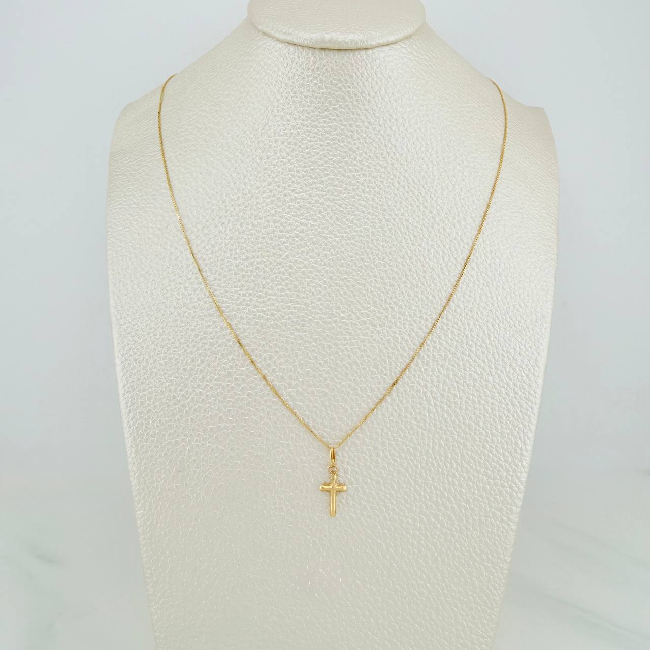 Set Cadena y Dije Veneciana + Cruz 1.2gr / 40cm / 0.55mm Oro Amarillo 18K (Oferta) & - Image 6
