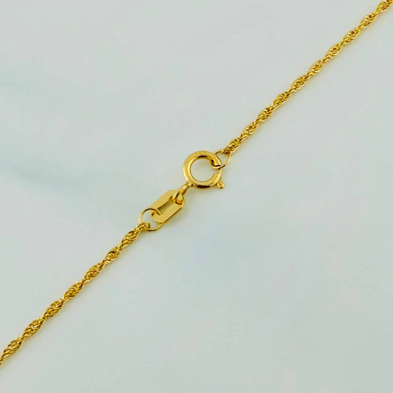Set Lazo+Rectangular Esmeralda 1.1gr / 50cm / 1.2mm Oro Amarillo 18K & - Image 4
