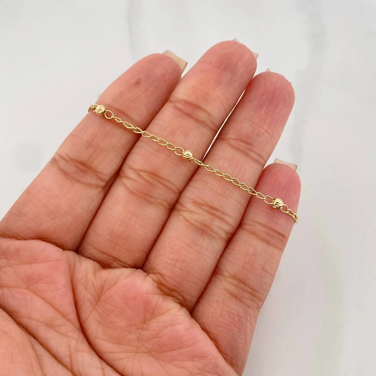 Tobillera Espiga 1.65 g / 25 cm / 0.4 mm Oro Amarillo 18K - Image 4