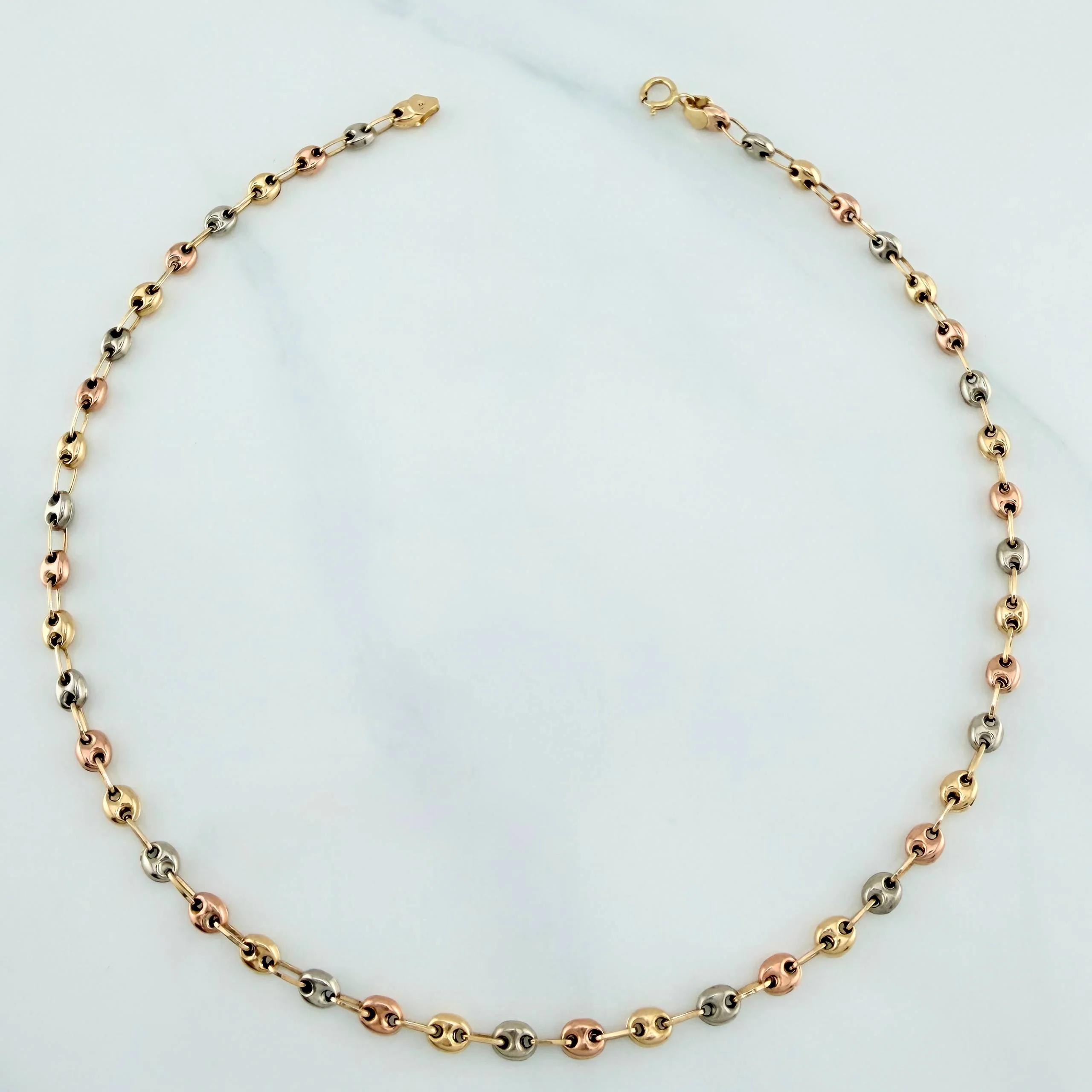 Tobillera Gc 3.05 g / 28 cm / 3 mm Tres Oros 18K