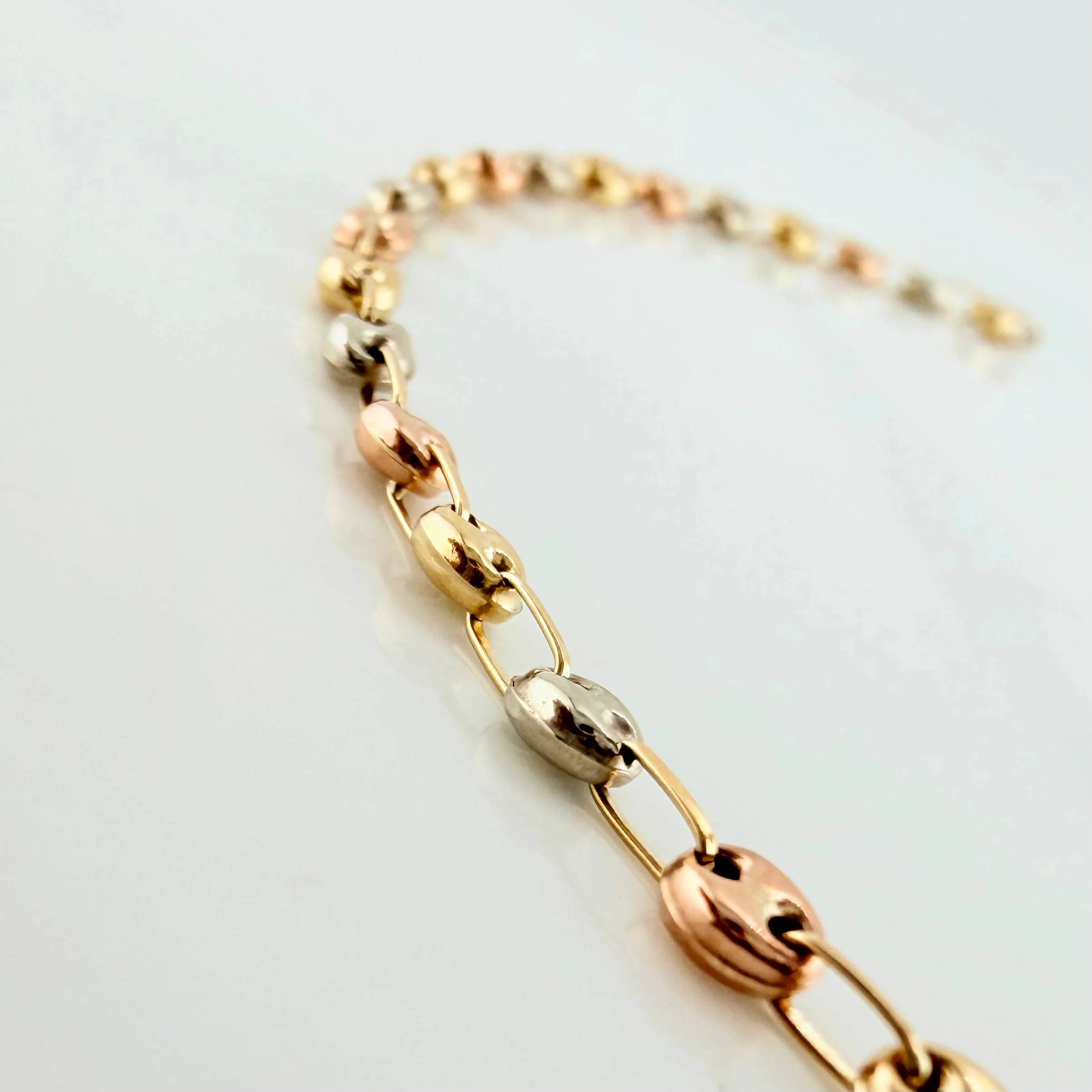Tobillera Gc 3.05 g / 28 cm / 3 mm Tres Oros 18K - Image 2
