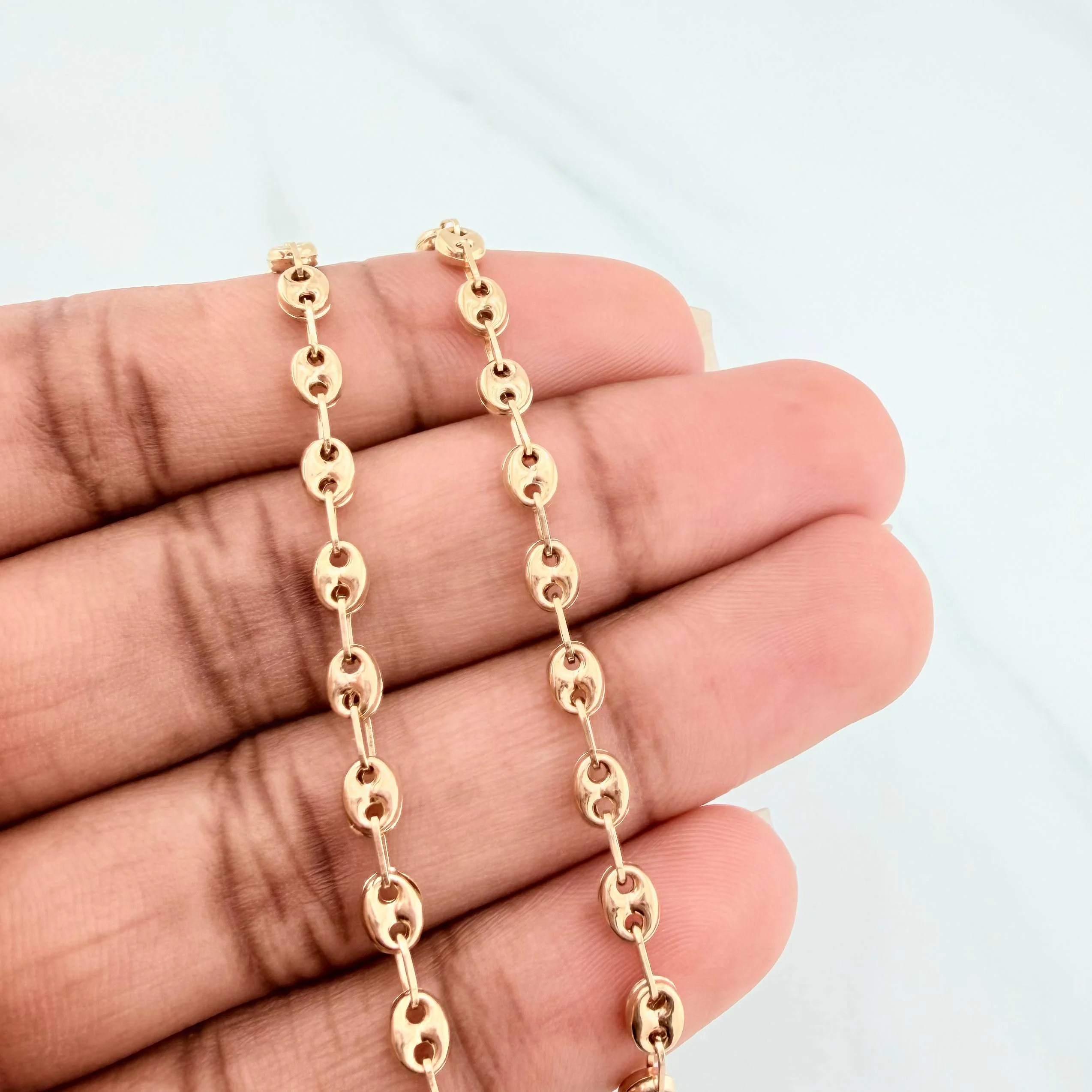Tobillera Gc 3.2 g / 26.5 cm / 3.5 mm Oro Amarillo 18K - Image 4