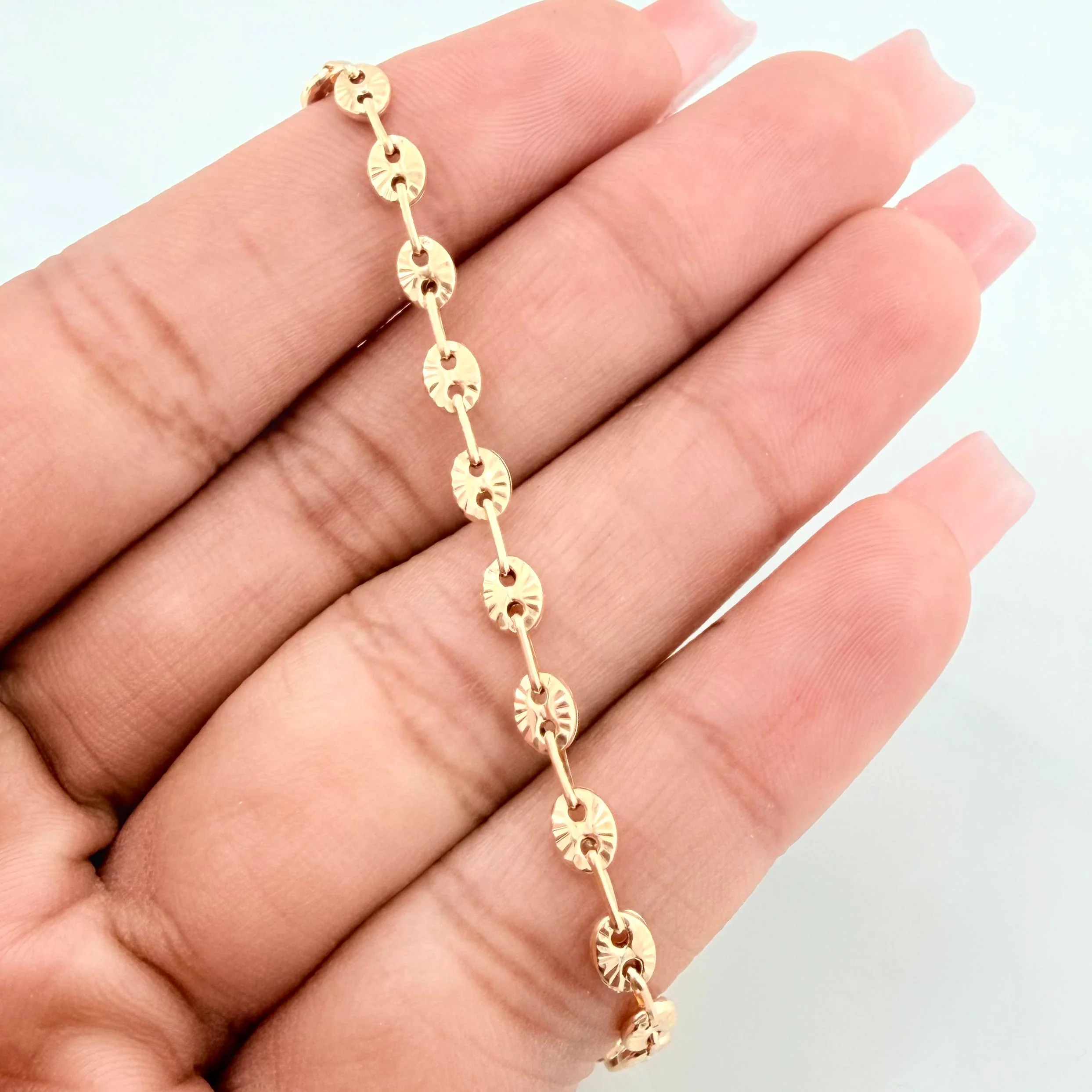 Tobillera Gc 3.55 g / 25.3 cm / 4 mm Oro Amarillo 18K - Image 4