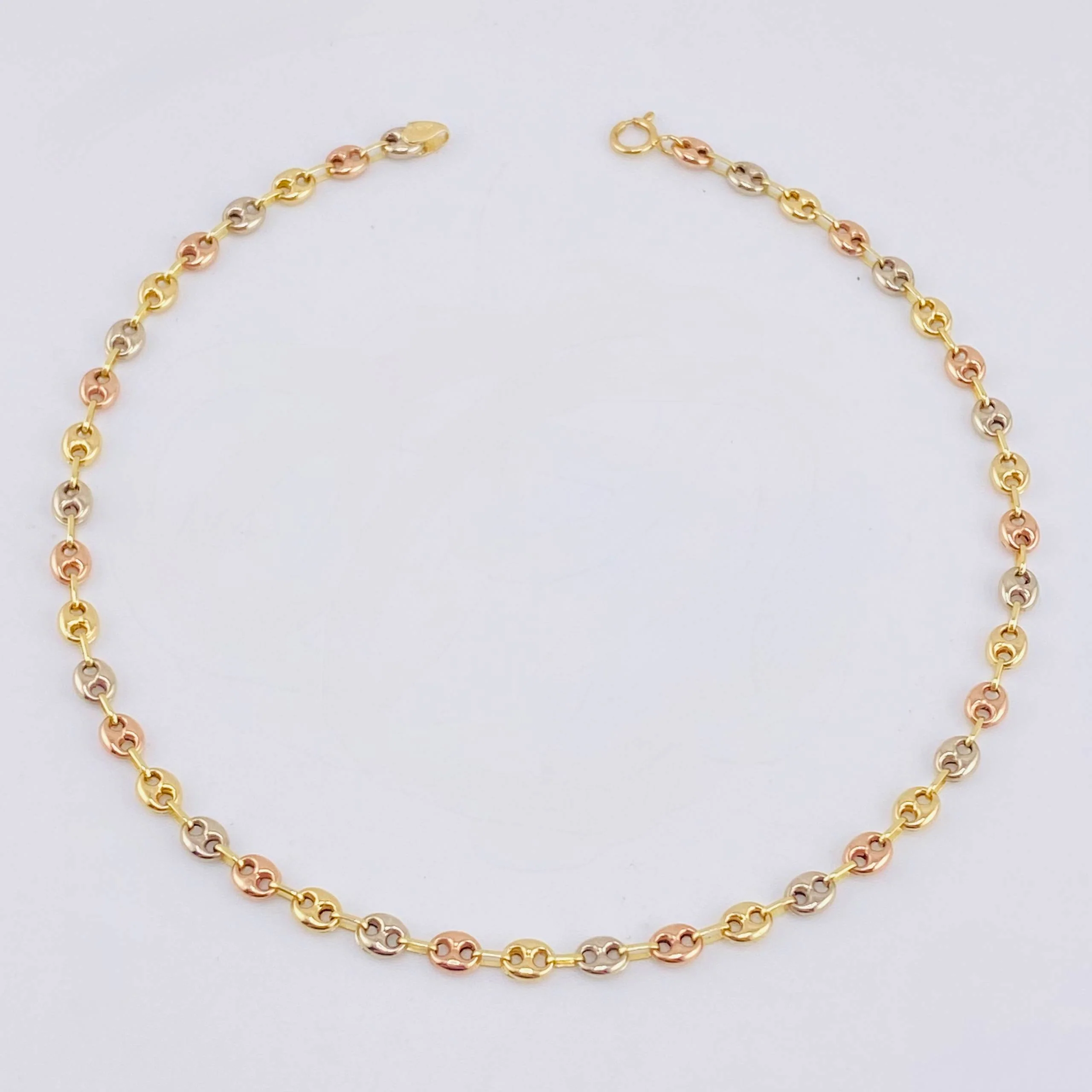 Tobillera Gc 4.3gr / 24.5cm / 5.2mm Tres Oros 18K