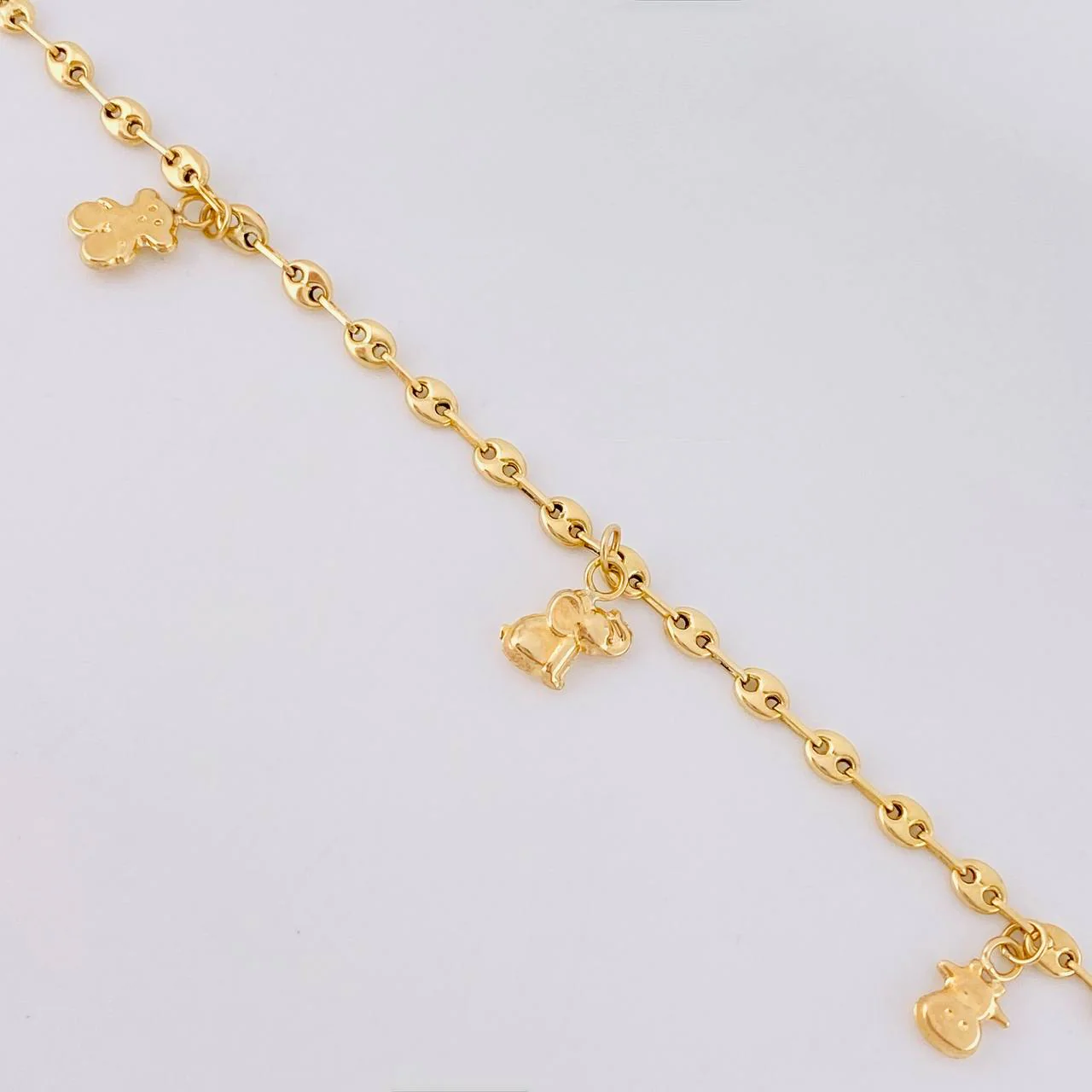 Tobillera Gc Dijes 3.95 g / 25.2 cm / 3.2 mm Oro Amarillo 18K - Image 2
