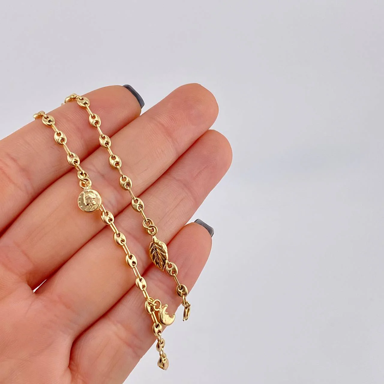 Tobillera Gc Dijes 4.05 g / 25.2 cm / 3.2 mm Oro Amarillo 18K - Image 4