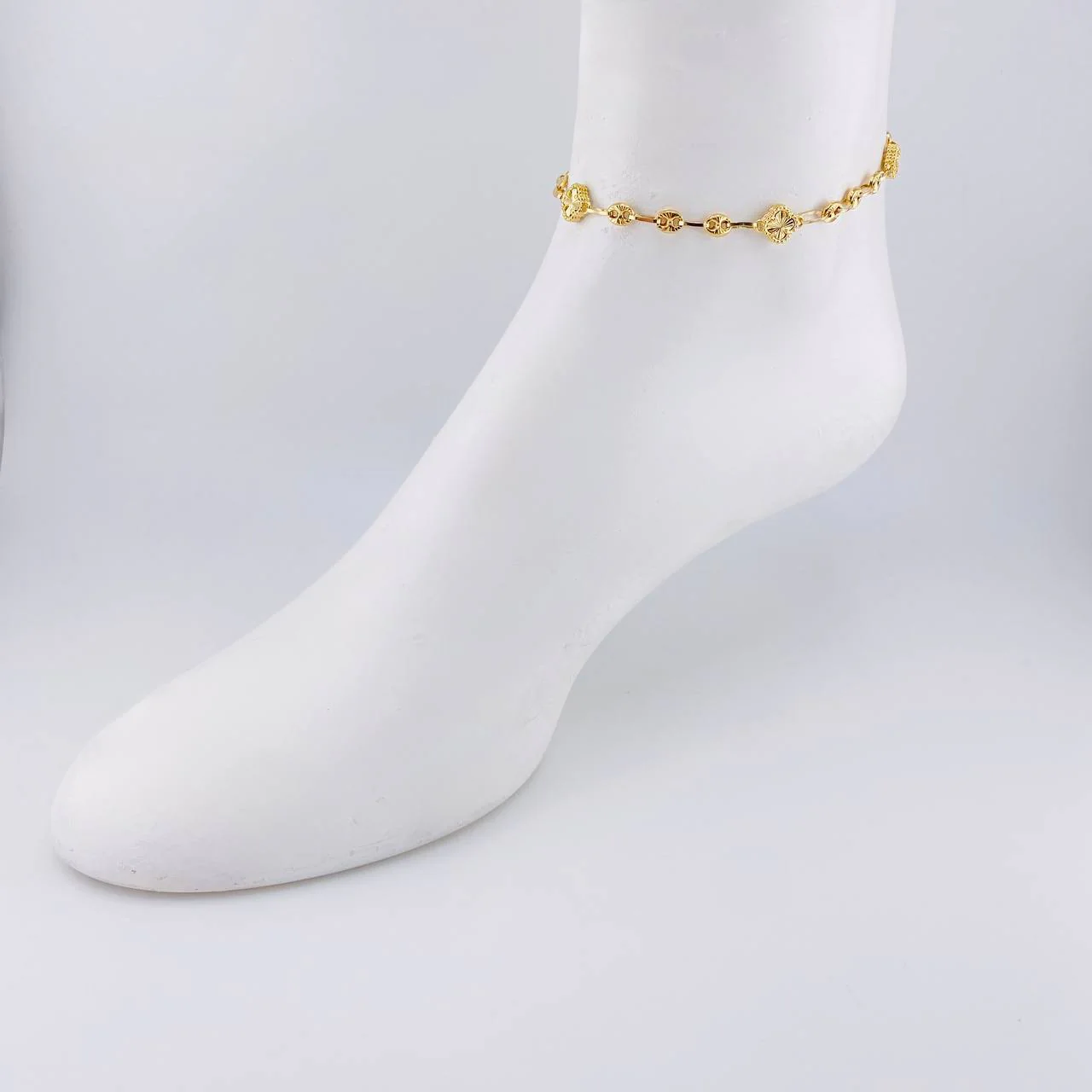 Tobillera Gc Trebol Diamantada 6.25 g / 23 cm / 4.8 mm Oro Amarillo 18K - Image 4