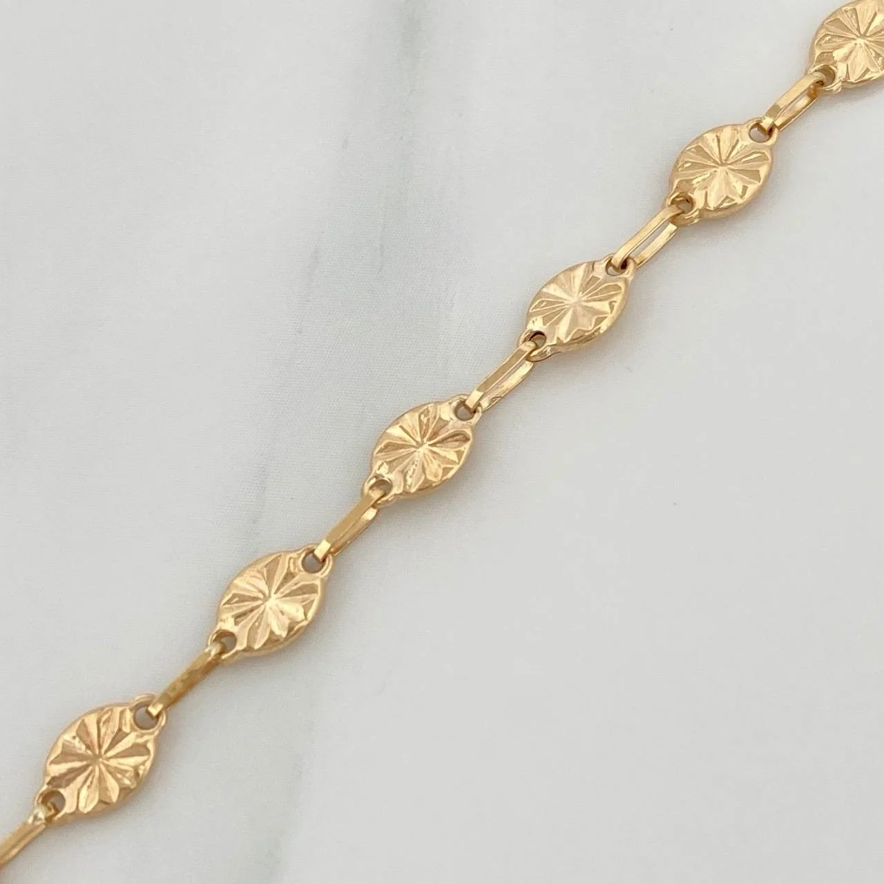 Tobillera Rustica 3.7 g / 24.5 cm / 4.25 mm Oro Amarillo 18K - Image 3