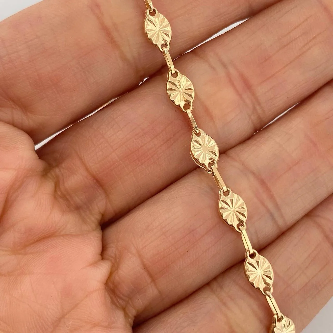 Tobillera Rustica 3.7 g / 24.5 cm / 4.25 mm Oro Amarillo 18K - Image 4