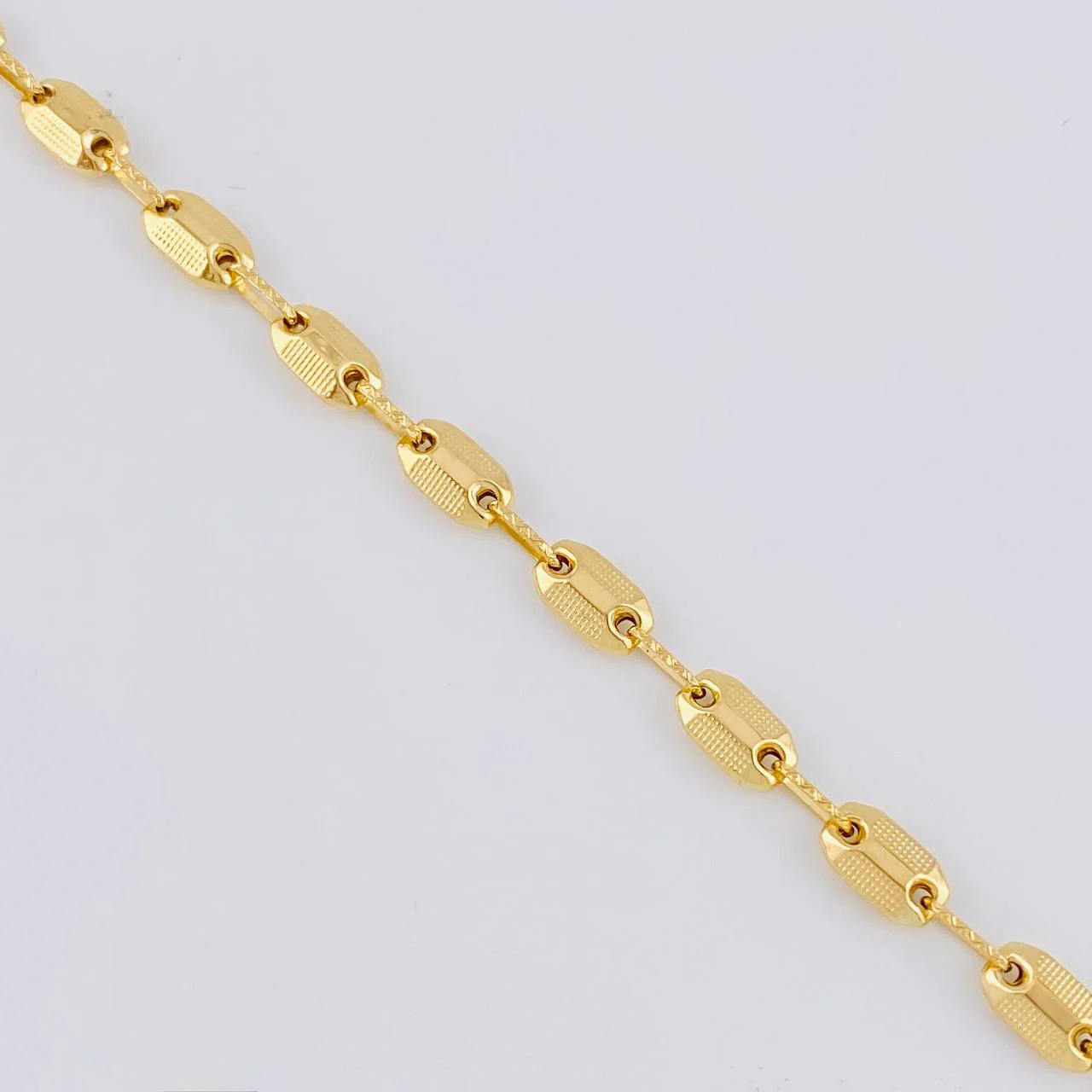 Tobillera Rustica Adije 4.65 g / 26.5 cm / 4.3 mm Oro Amarillo 18K - Image 2