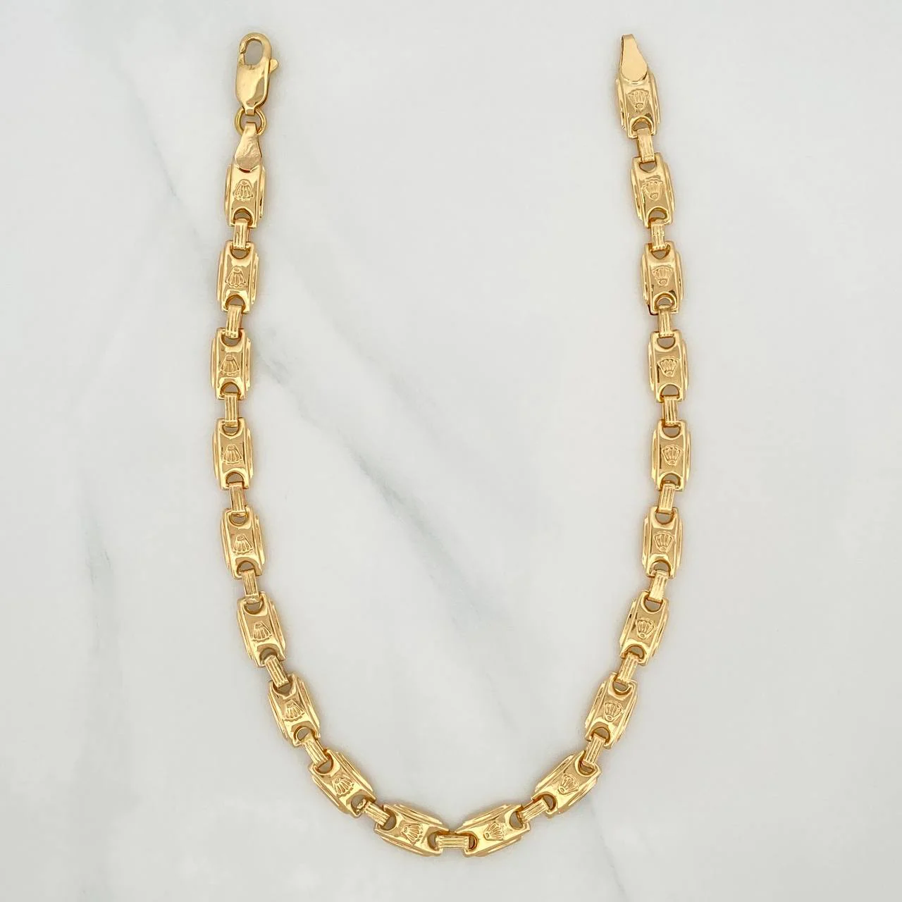Tobillera Rustica Corona 7 g / 25.7 cm / 5.81 mm Oro Amarillo 18K - Image 2