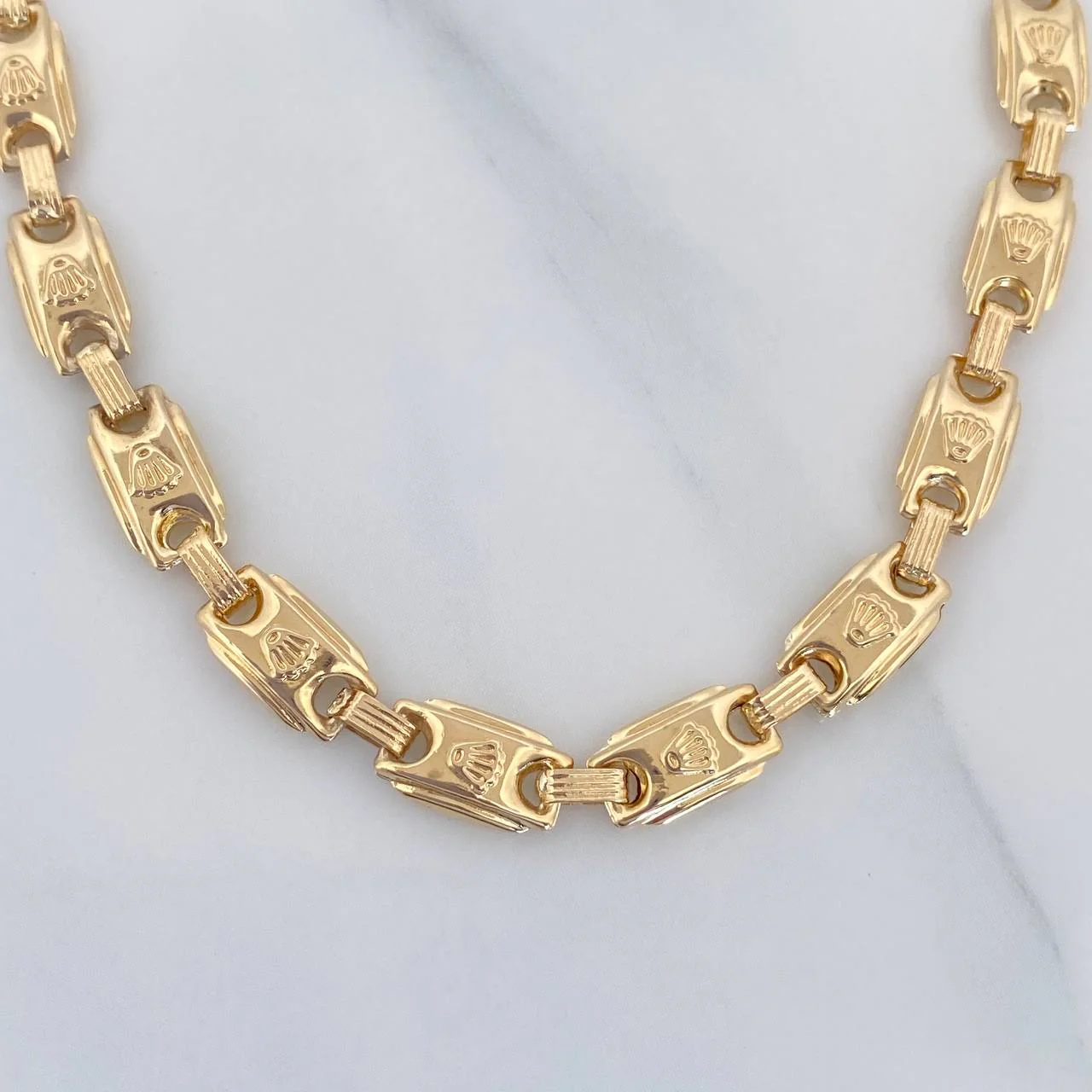 Tobillera Rustica Corona 7 g / 25.7 cm / 5.81 mm Oro Amarillo 18K - Image 3