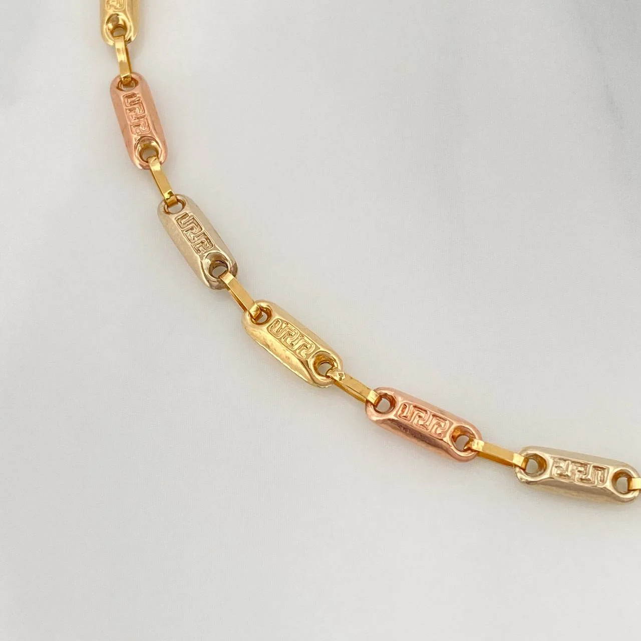 Tobillera Rustica Tribal 4.65 g / 26 cm / 3.4 mm Tres Oros 18K - Image 2
