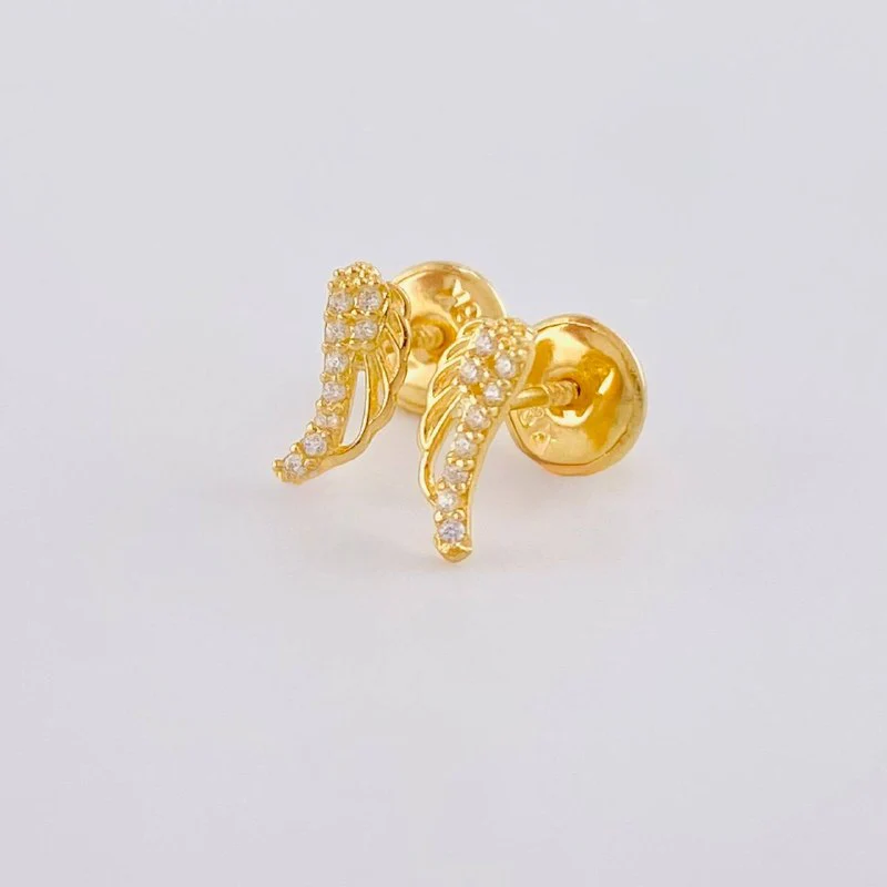 Topos Alas 0.6 g / 8 mm Oro Amarillo 18K - Image 2