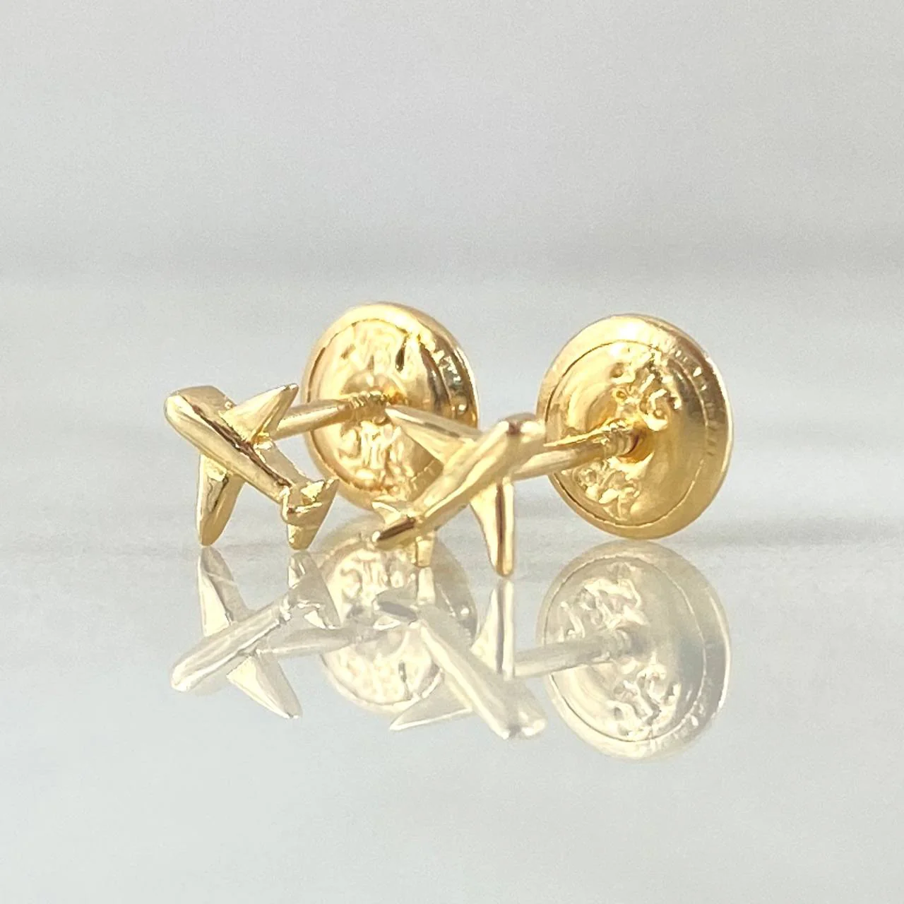 Topos Avion 0.65gr / 4mm Oro Amarillo 18K - Image 2