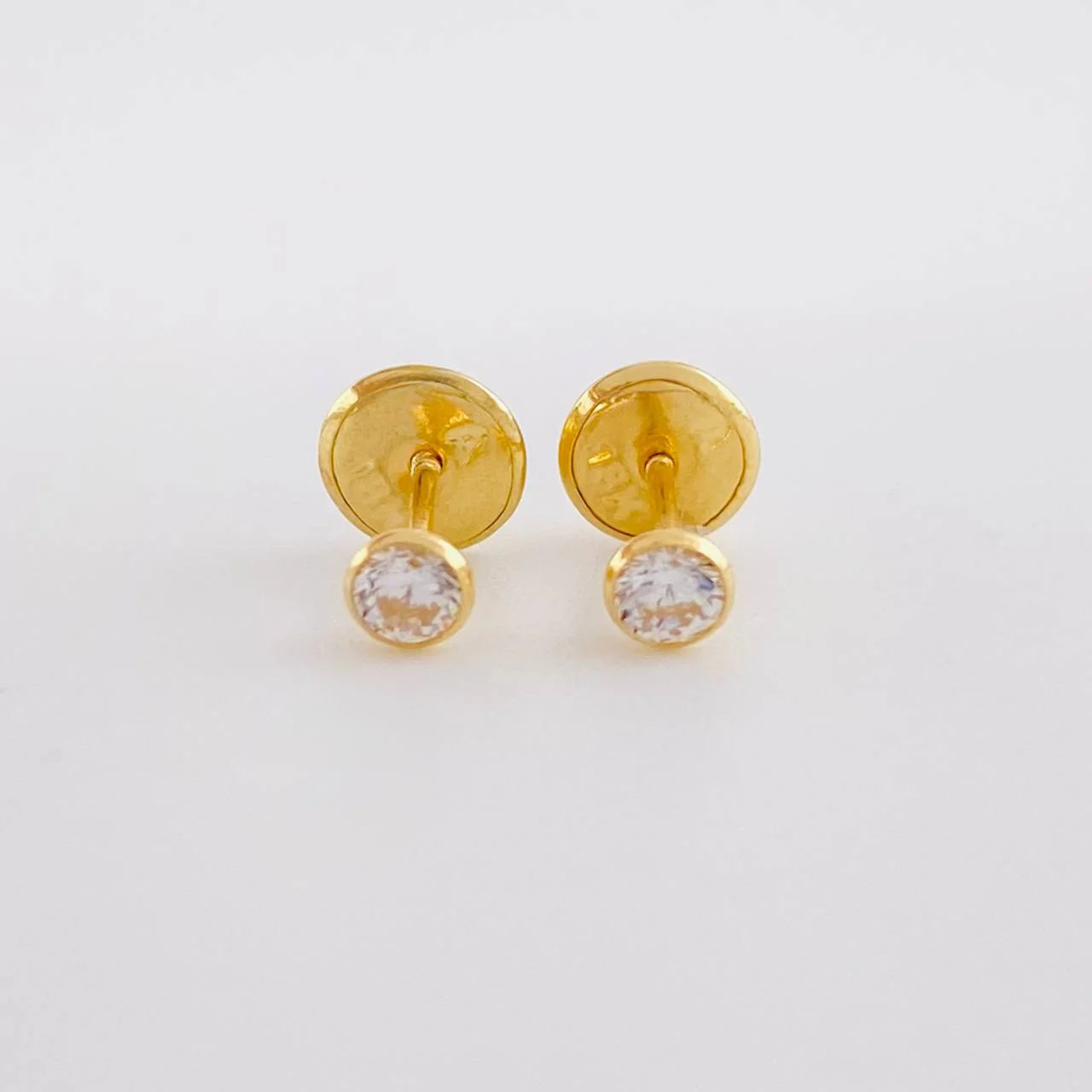 Topos Bisel 0.4g / 3.2mm Oro Amarillo 18K