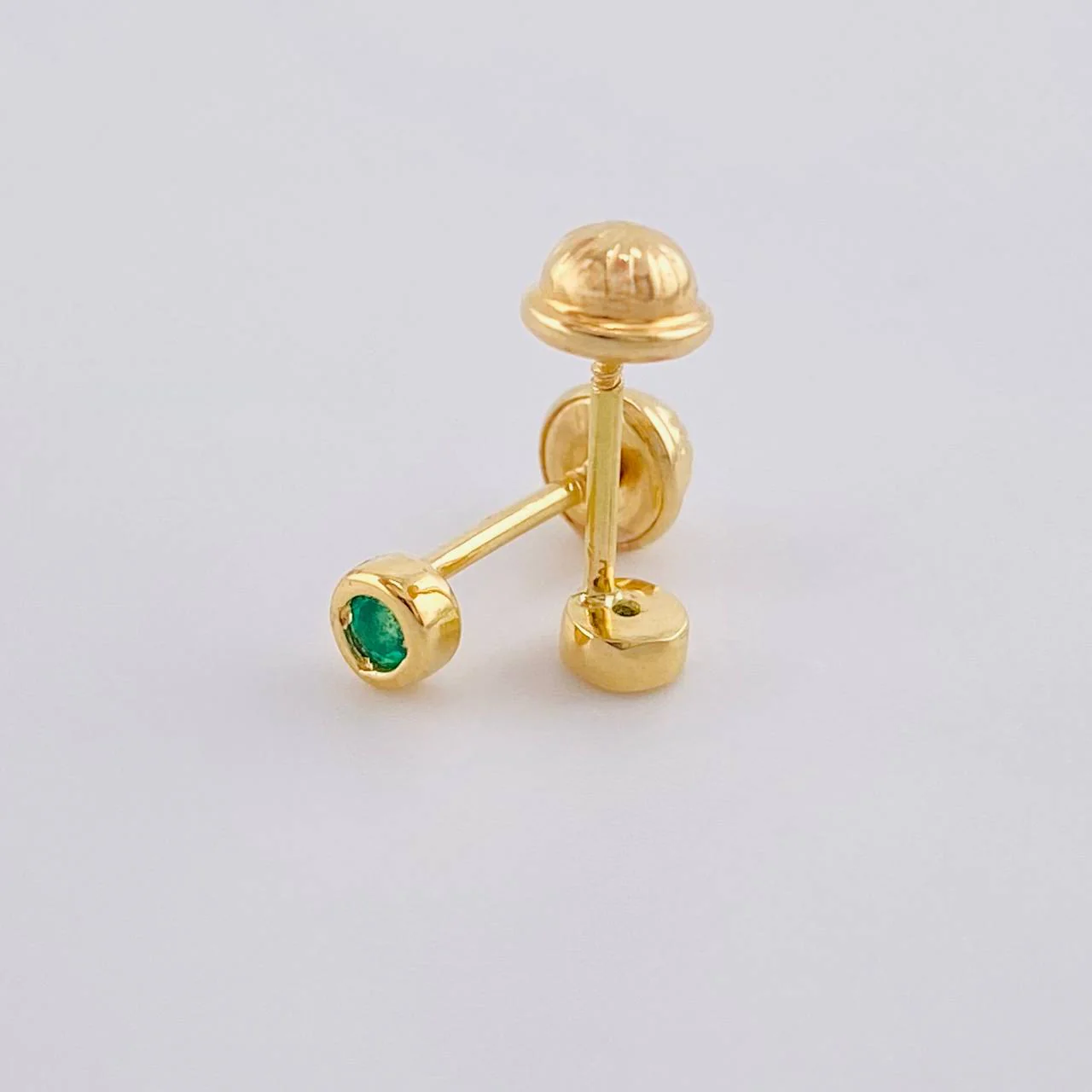 Topos Bisel Esmerelda 8 Pts 0.9 g / 3.6 mm Oro Amarillo 18K - Image 2
