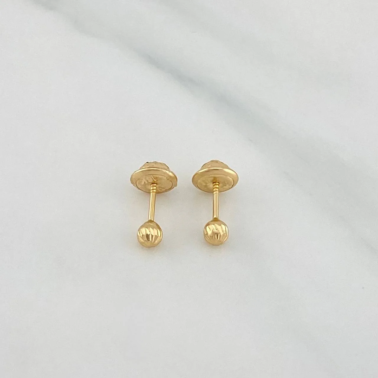 Topos Bola Diamantada 0.45 g / 3 mm Oro Amarillo 18K