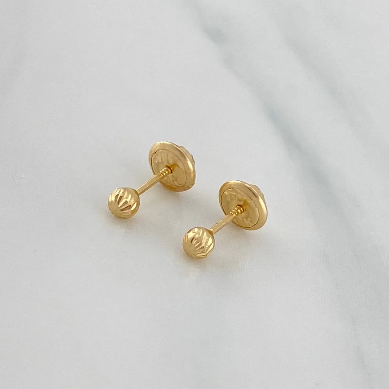 Topos Bola Diamantada 0.45 g / 3 mm Oro Amarillo 18K - Image 3