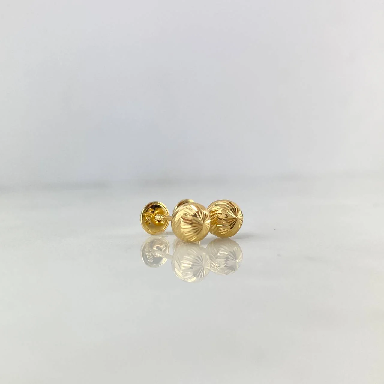 Topos Bola Diamantada 0.75gr / 6mm Oro Amarillo 18K * - Image 2