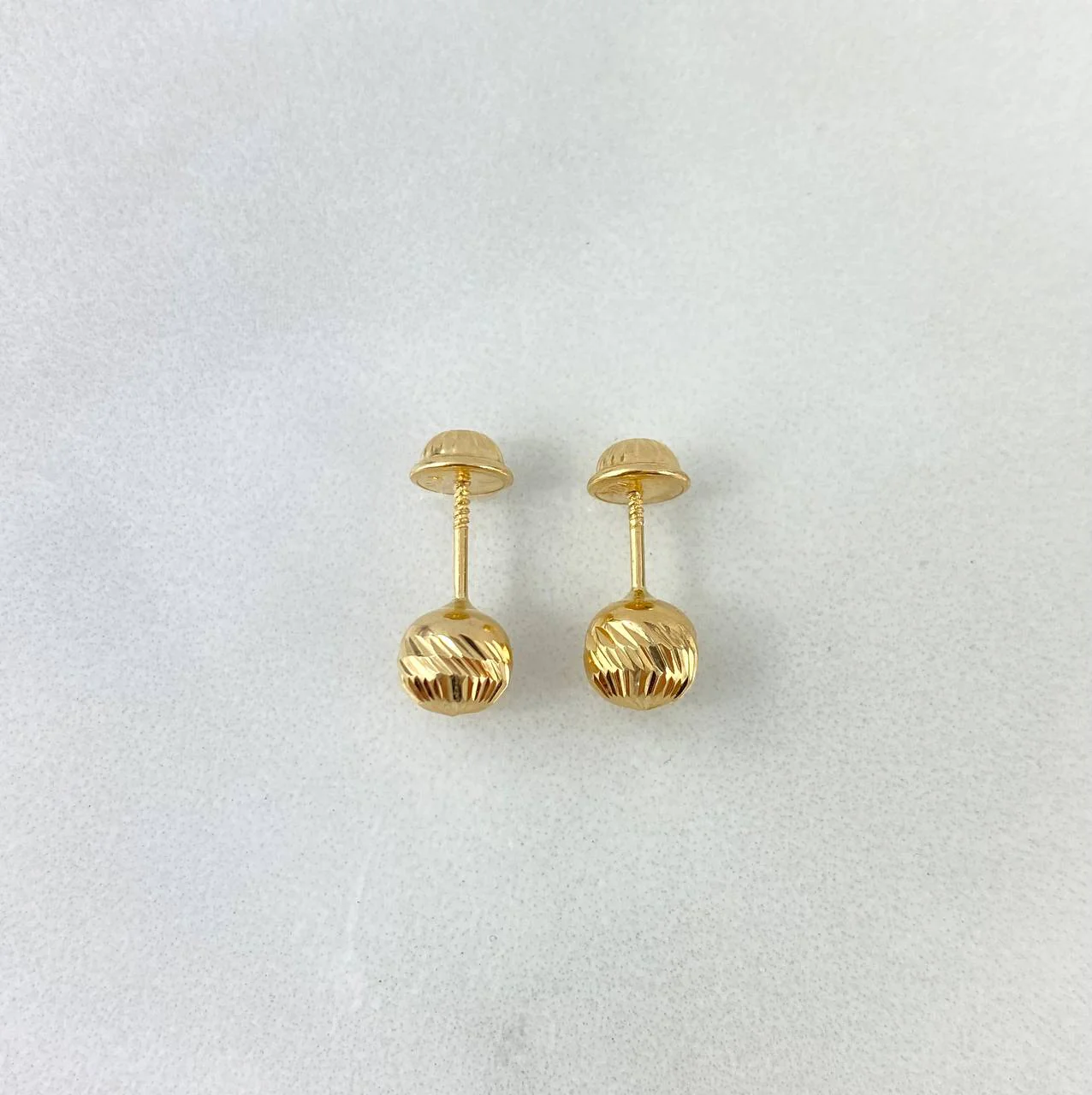 Topos Bola Diamantada 0.75gr / 6mm Oro Amarillo 18K * - Image 3
