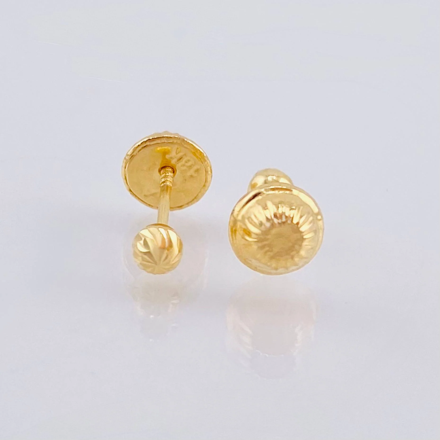Topos Bola Diamantado 0.4gr / 3mm Oro Amarillo 18K * - Image 3