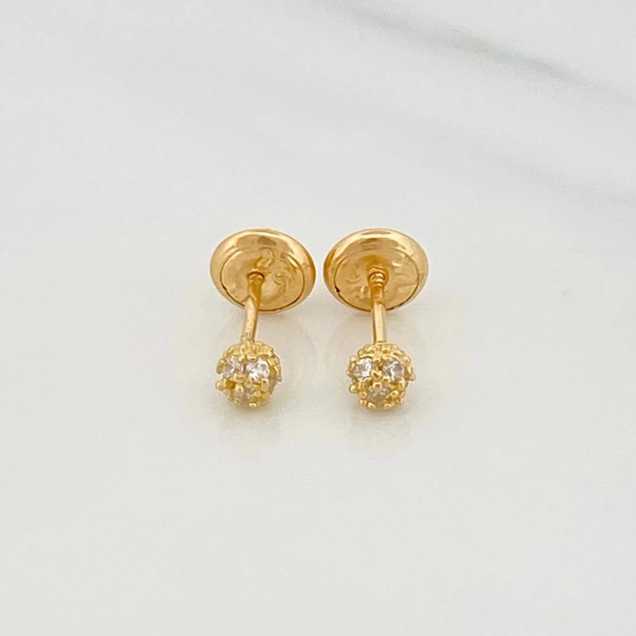 Topos Bola Dorada 0.8 g / 3.4 mm Oro Amarillo 18K - Image 2