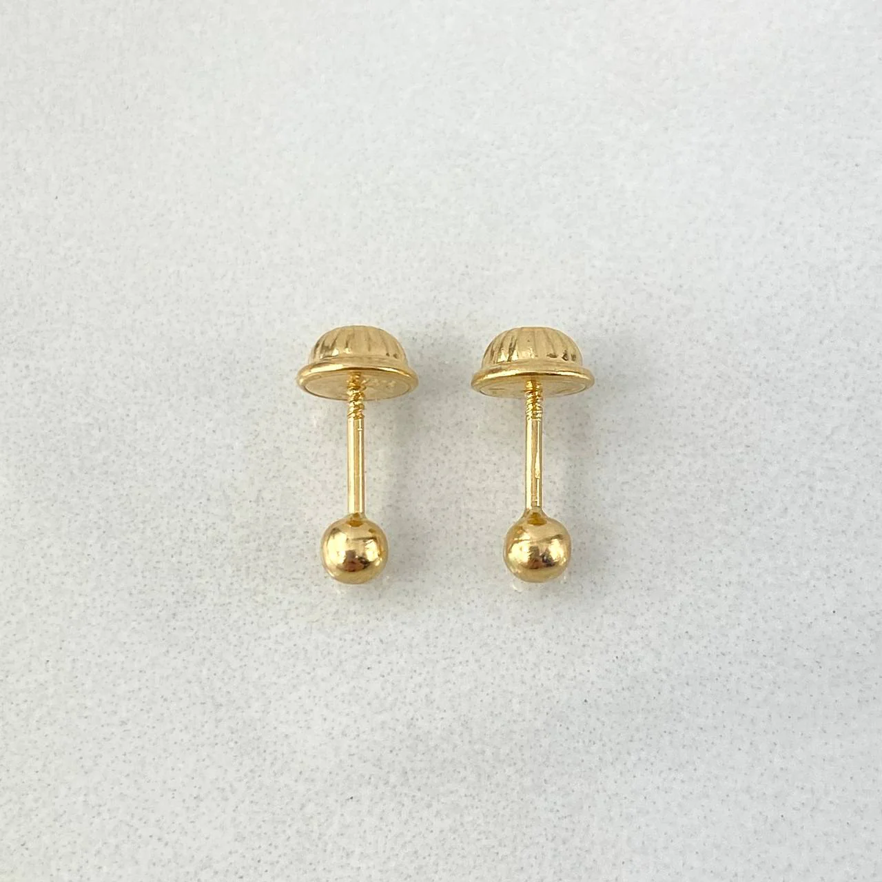 Topos Bola Lisa 0.4 g / 3 mm Oro Amarillo 18K - Image 3