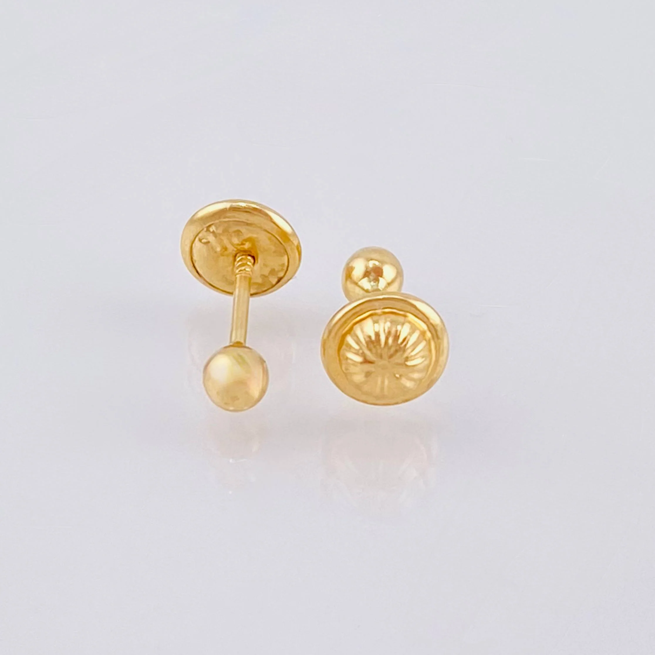 Topos Bola Lisa 0.4 g / 3 mm Oro Amarillo 18K - Image 4