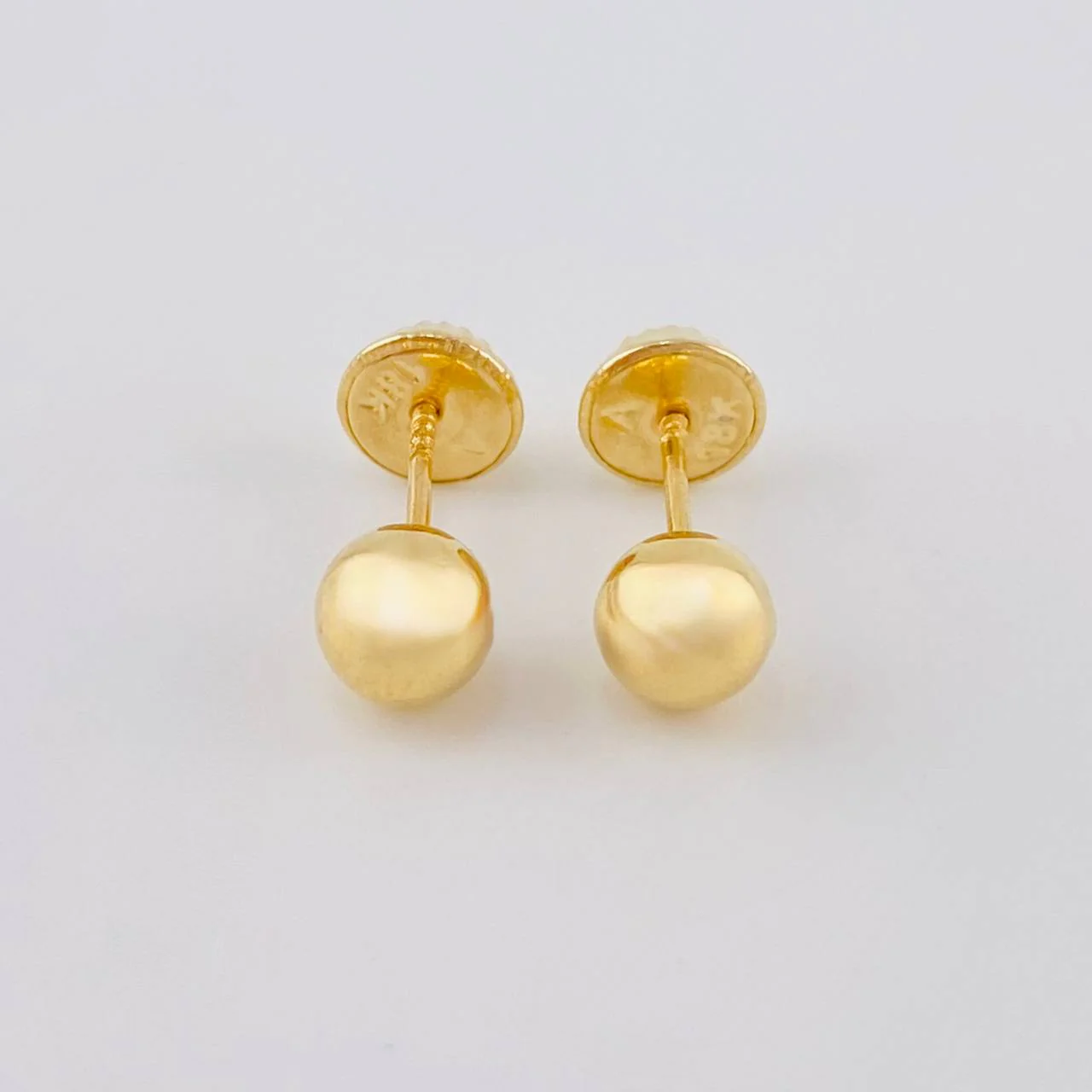Topos Bola Lisa 0.45 g / 4 mm Oro Amarillo 18K