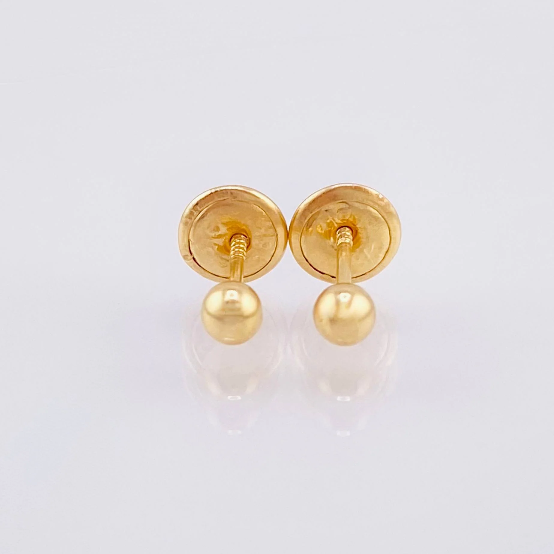 Topos Bola Lisa 0.45gr / 3mm Oro Amarillo 18K - Image 3